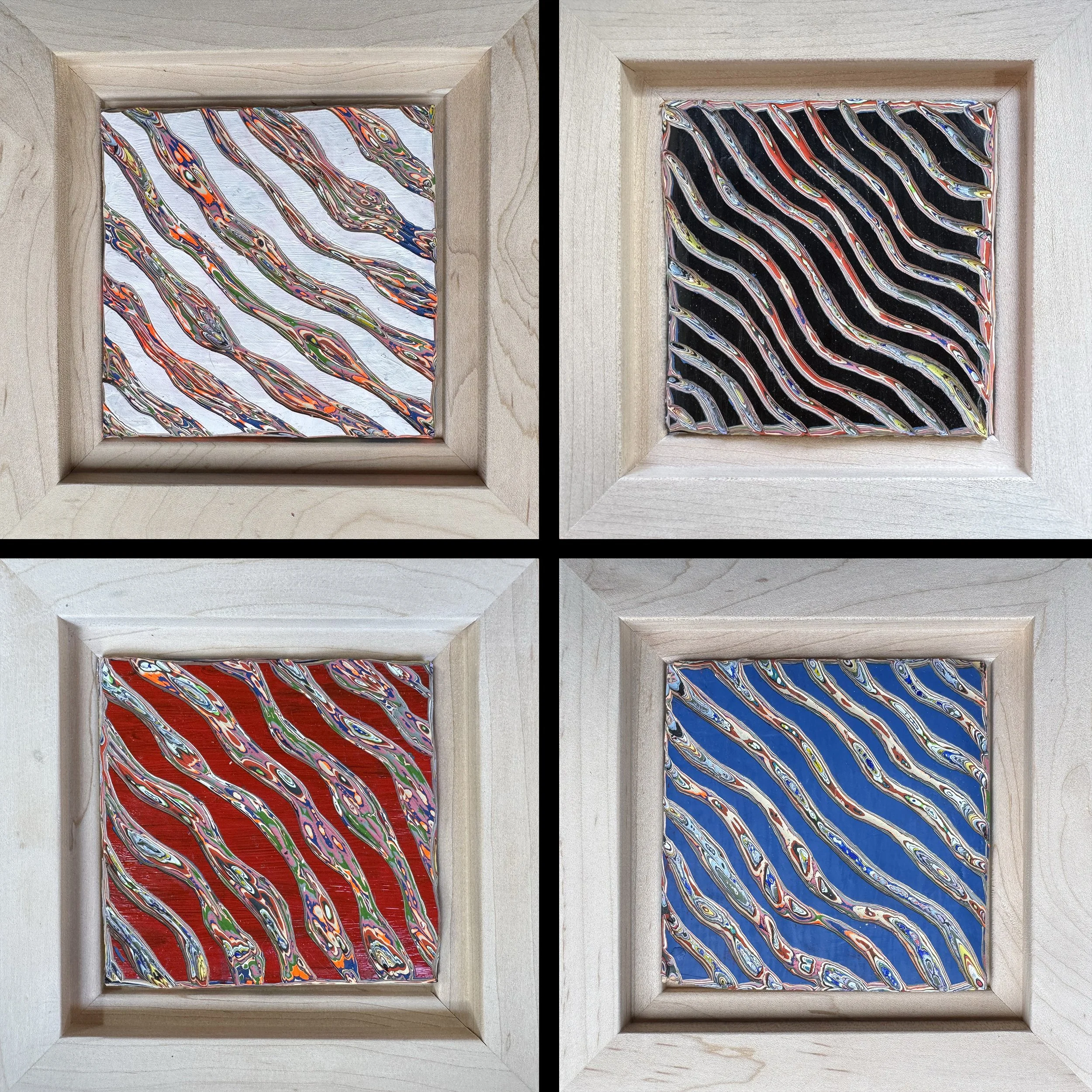 Ripples (4 individual pieces, 6.5 x 6.5 each)