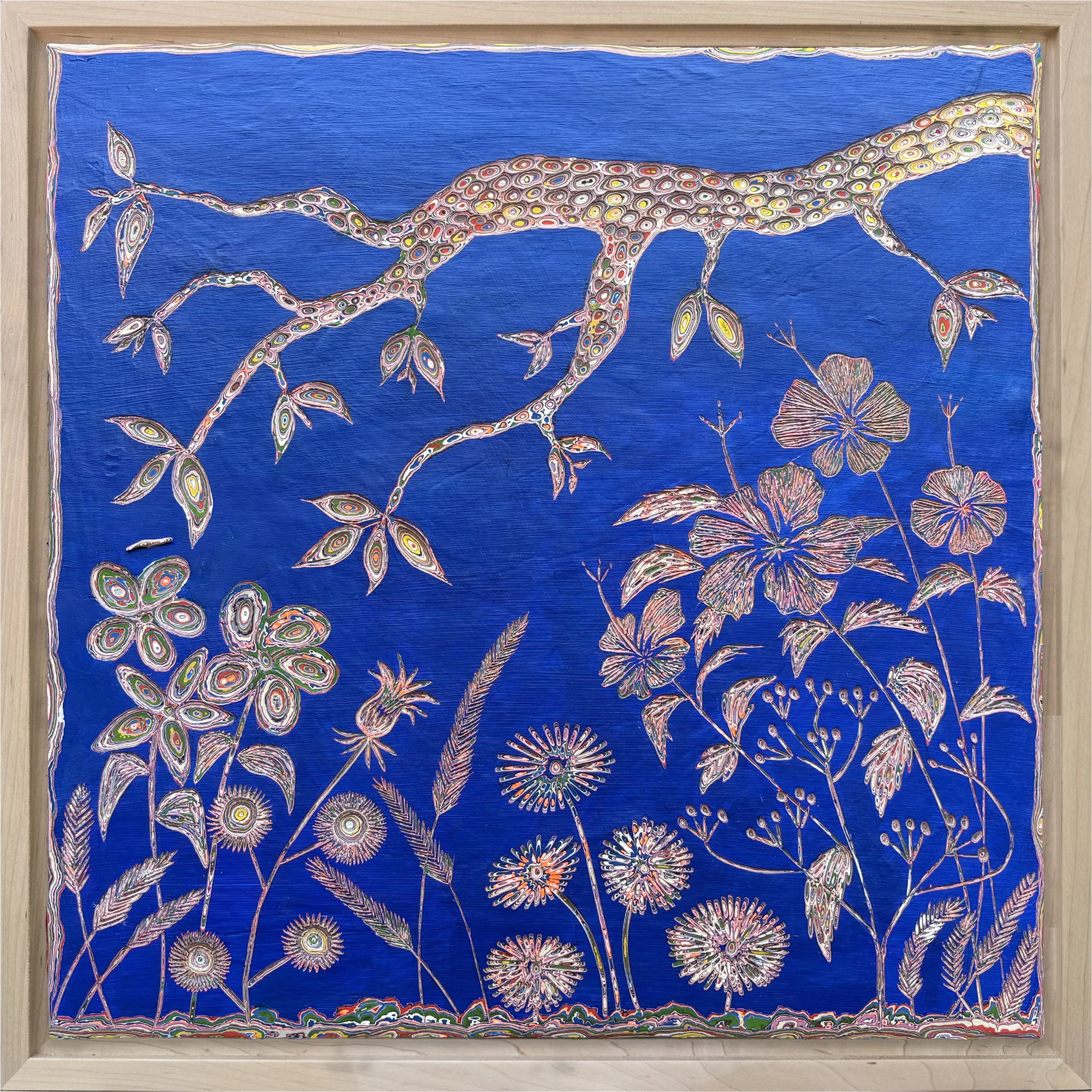 Botany in Blue (26.5 x 26.5)