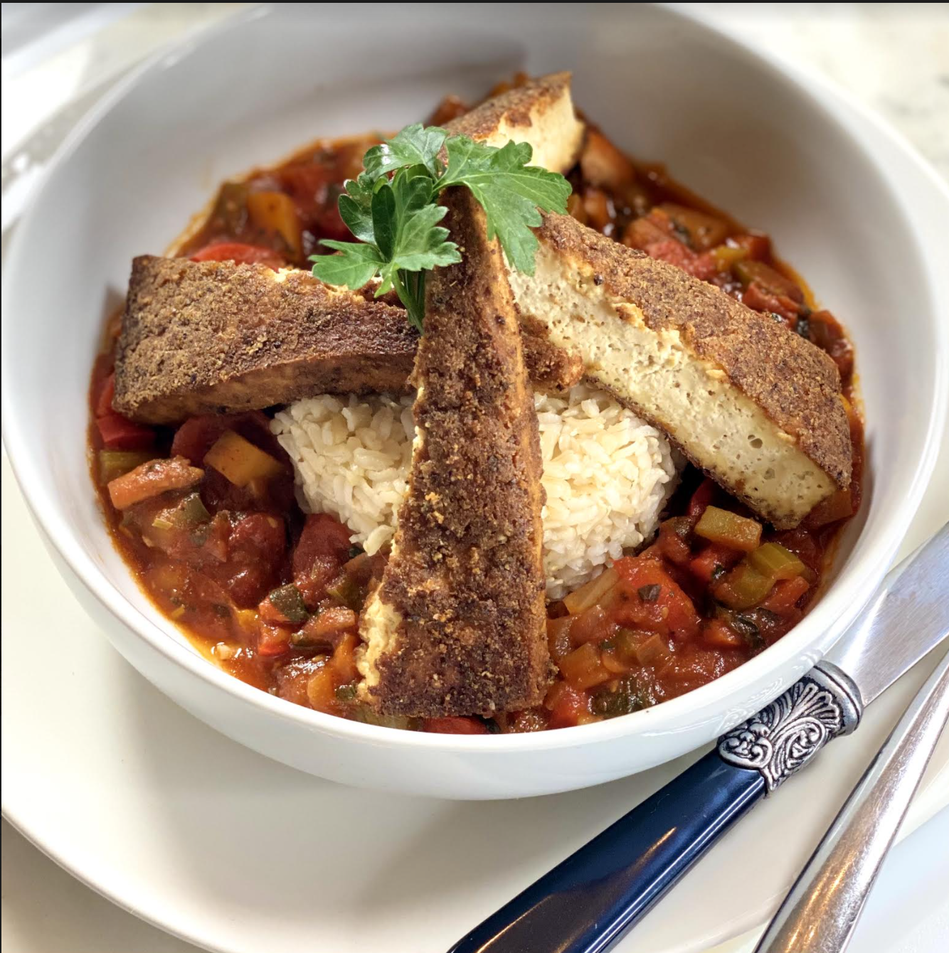Crispy Creole Tofu