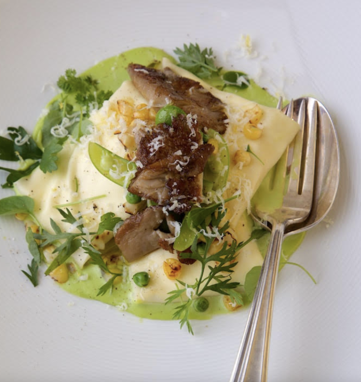 Sweet Pea and Lemon-Ricotta Ravioli 