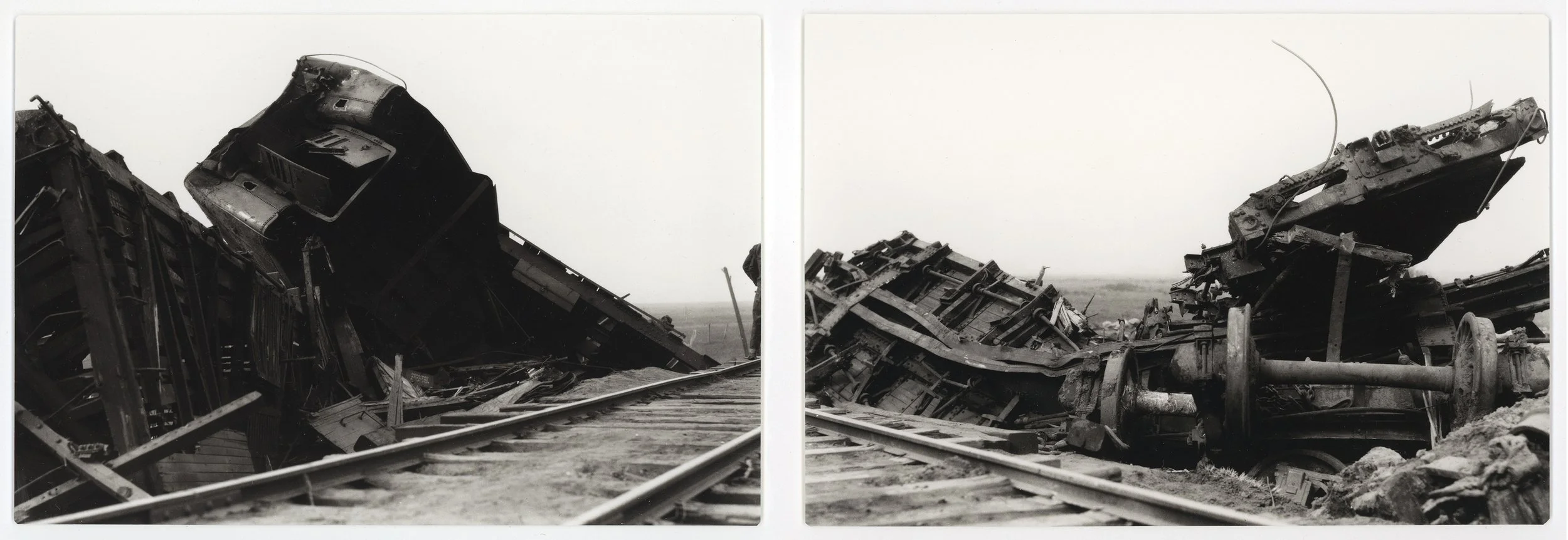 "Railroad Derailment (Diptych), 1900-1905"