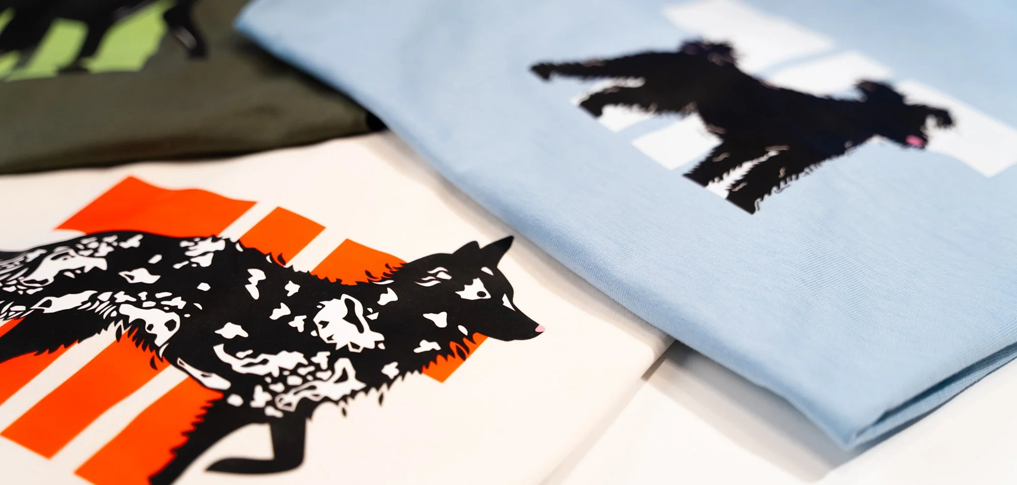 Tisza T-shirt collection featuring Hungarian dog breeds
