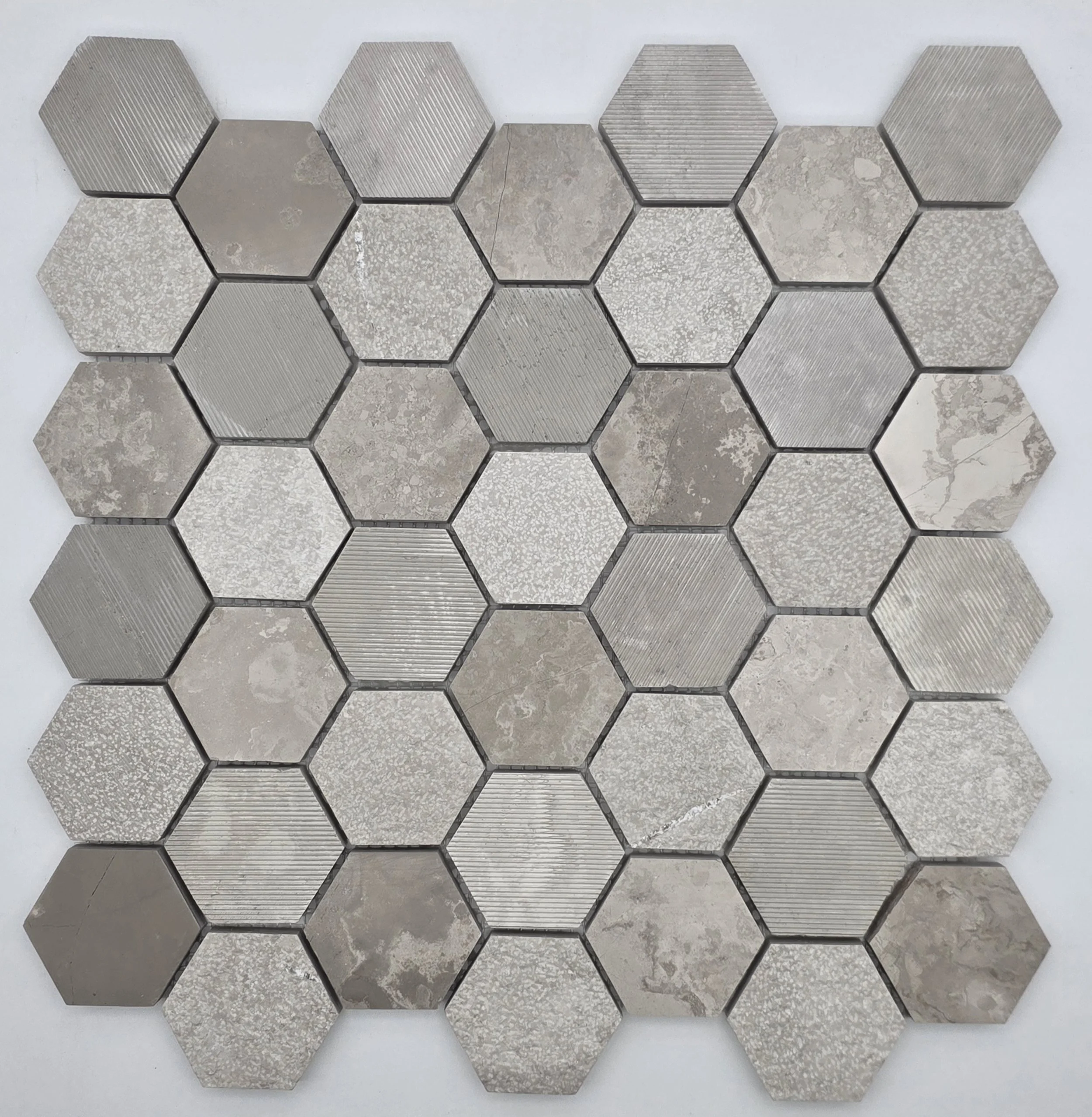 Marmala White Hexagon 2x2