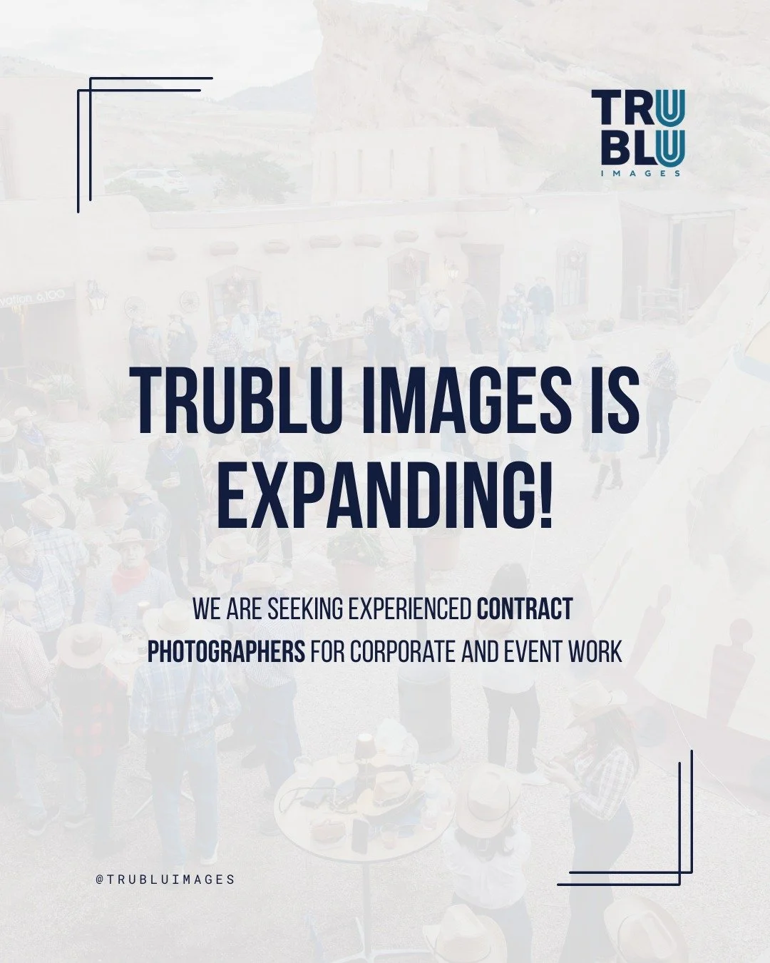 TruBlu Images is expanding our network of contract photographers! 📸

We are looking for artists who blend talent, intention, and professionalism, and who feel inspired by storytelling with purpose.

These roles will primarily support corporate and e