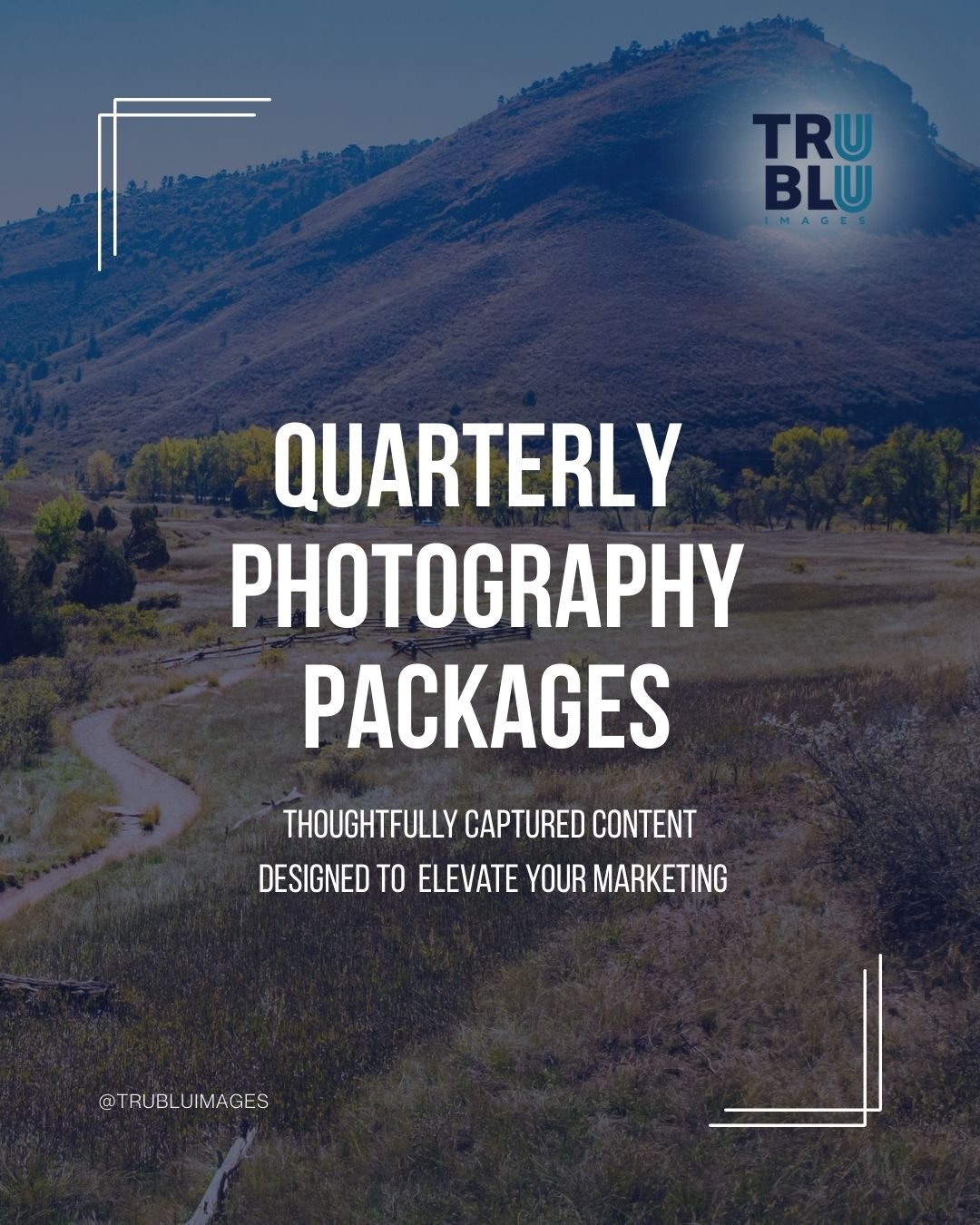 Elevate your brand with thoughtfully captured content in 2026! 

Trublu Images is excited to announce our Quarterly Photography Packages. These are designed to give your marketing a professional edge all year long.

📸 Who this is for:
Marketing team