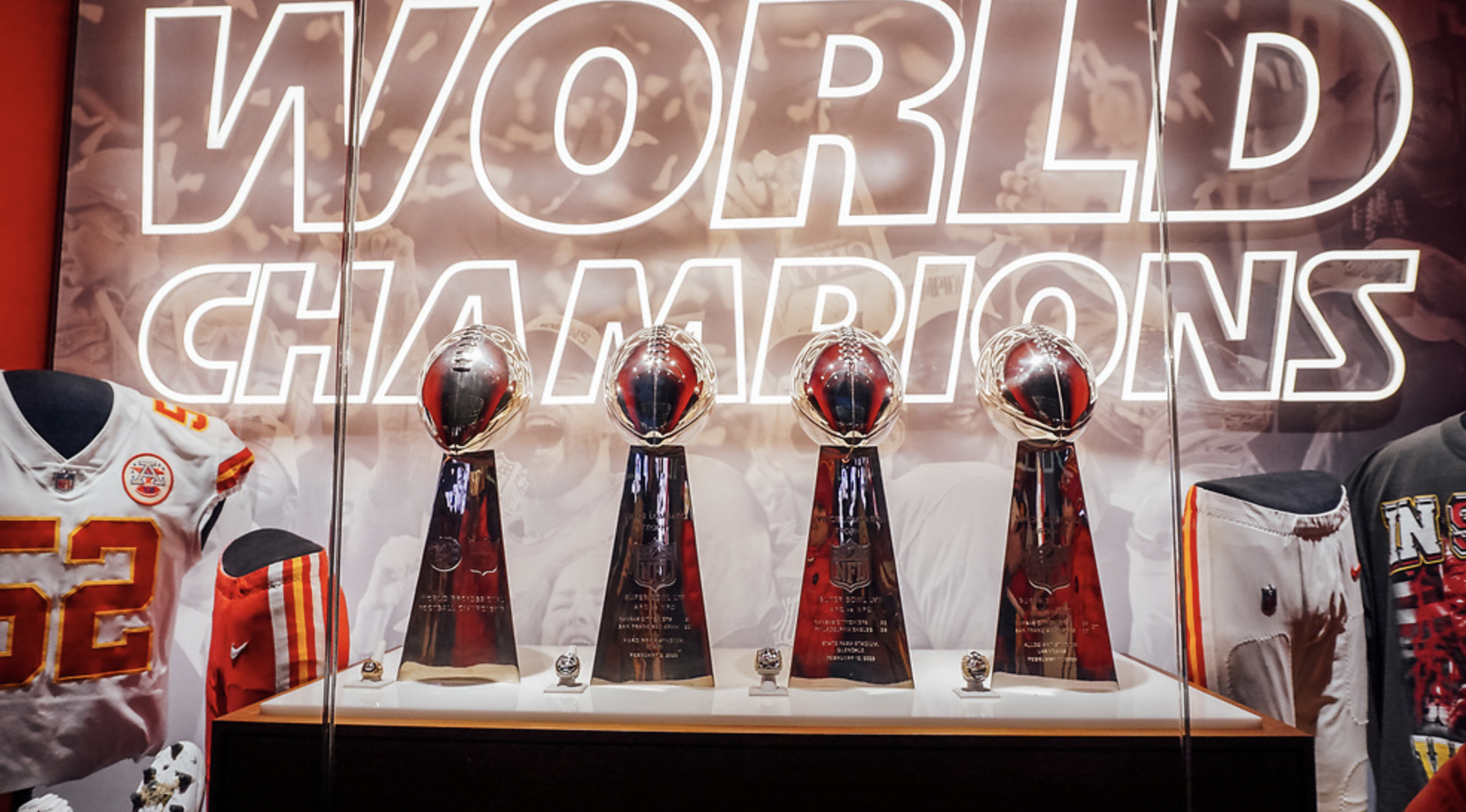Lombardi Trophies in the Chiefs Hall of Fame