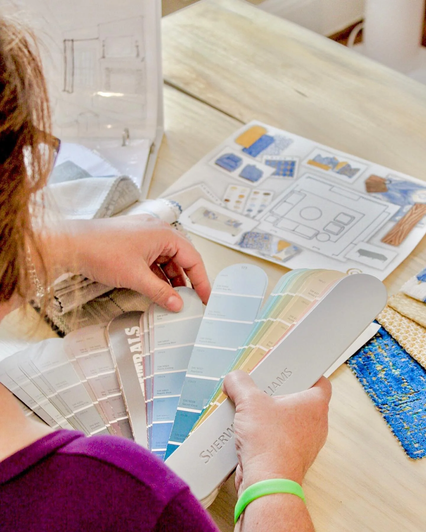 Every paint color swatch will look different in your home, up on the walls, than it did in the store or on the fan deck of paint swatches. It is difficult for most people to envision what the whole room will look like painted the color of a tiny swat