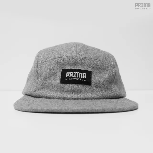 Shadows Cool Grey Wool 5-Panel Hat