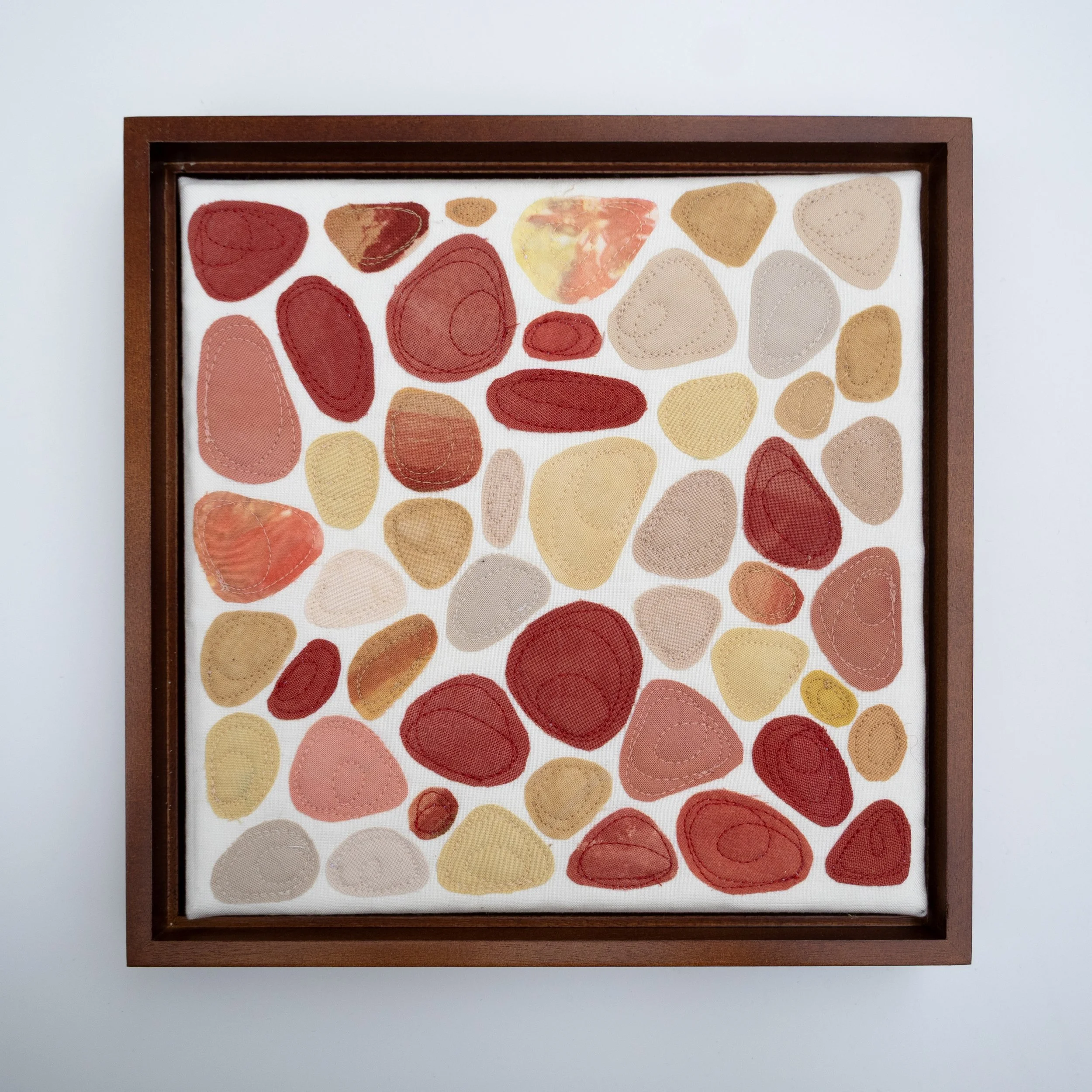 River Rocks 8" x 8" Wall Hanging 12