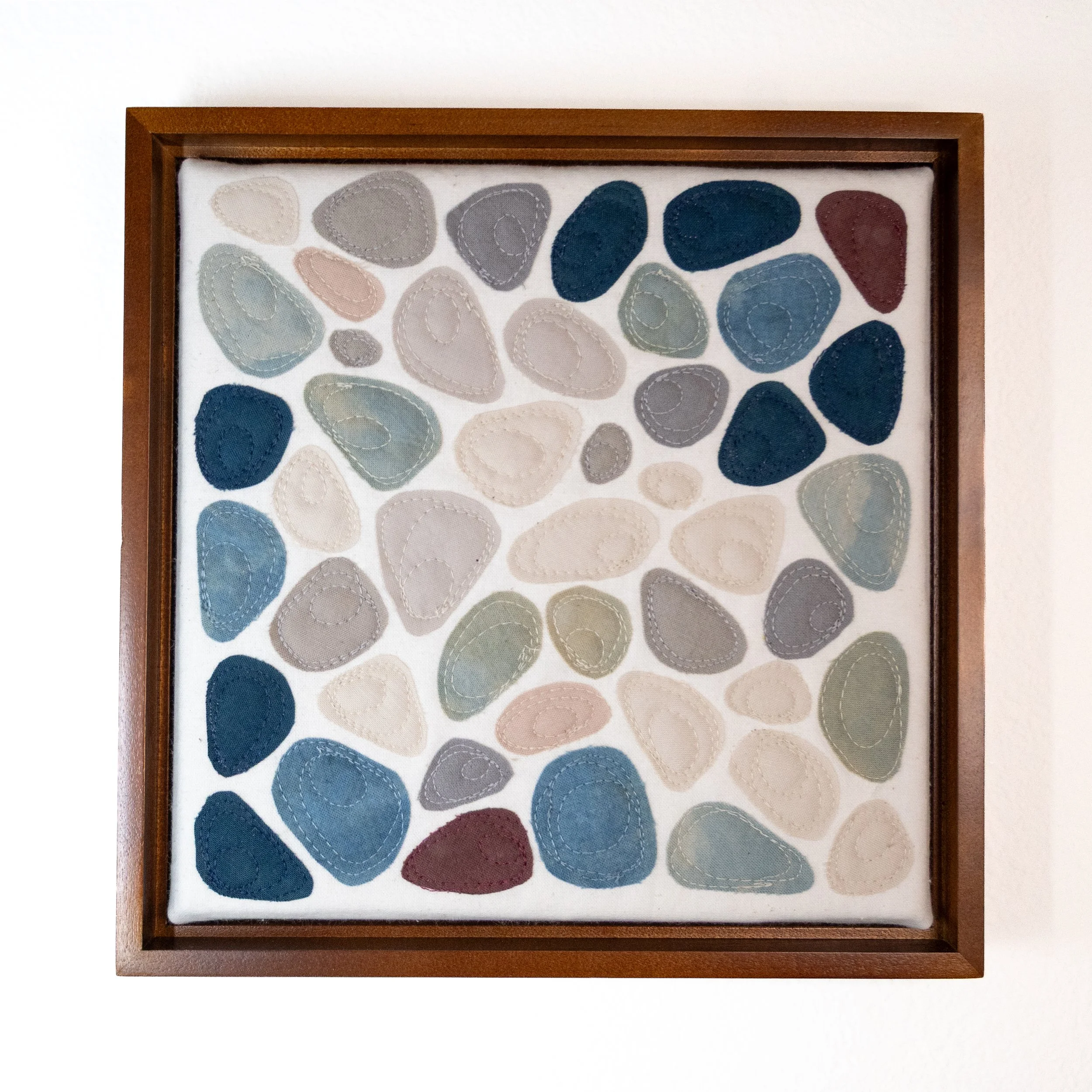 River Rocks 8" x 8" Wall Hanging 08