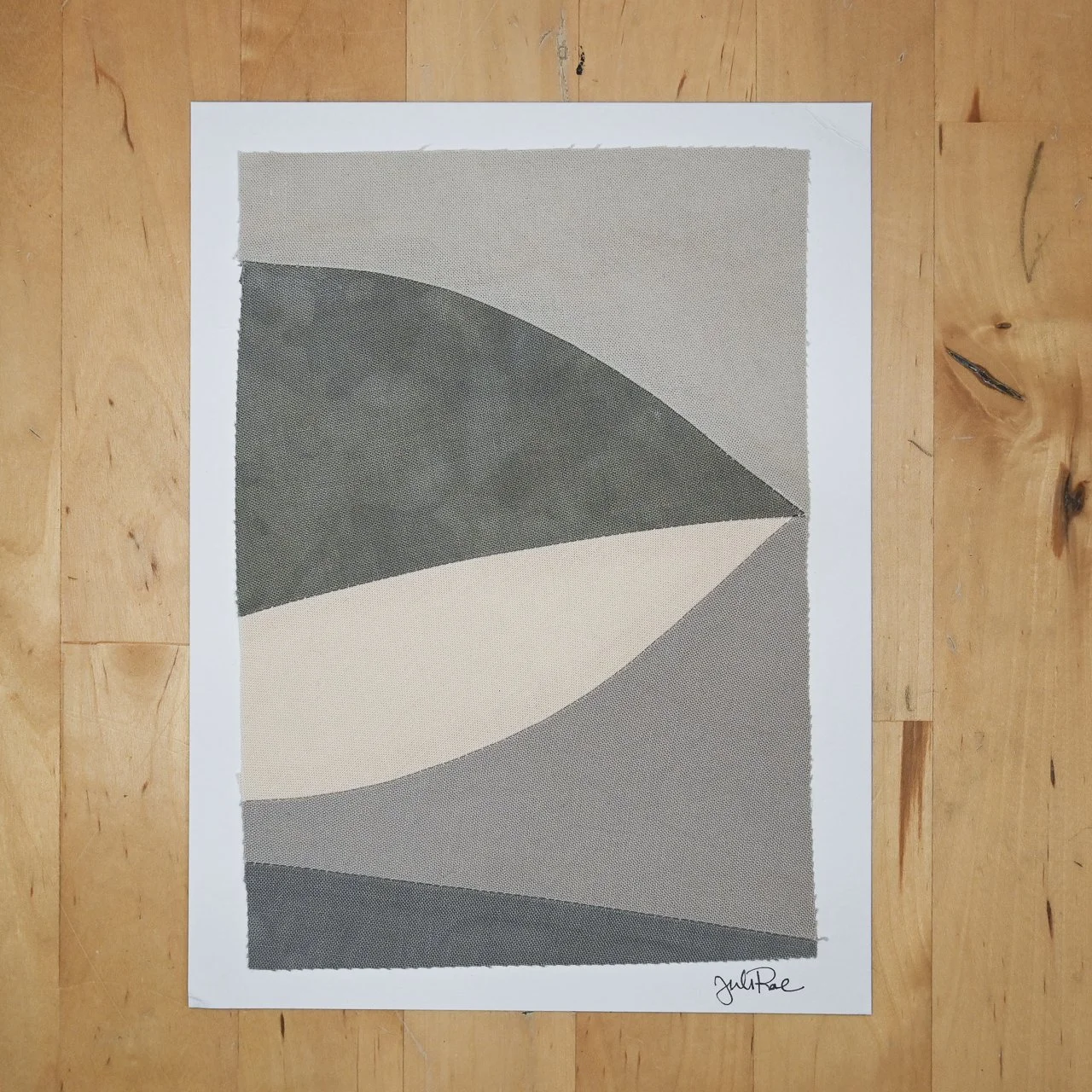 6"x 8" Fabric Collage 02