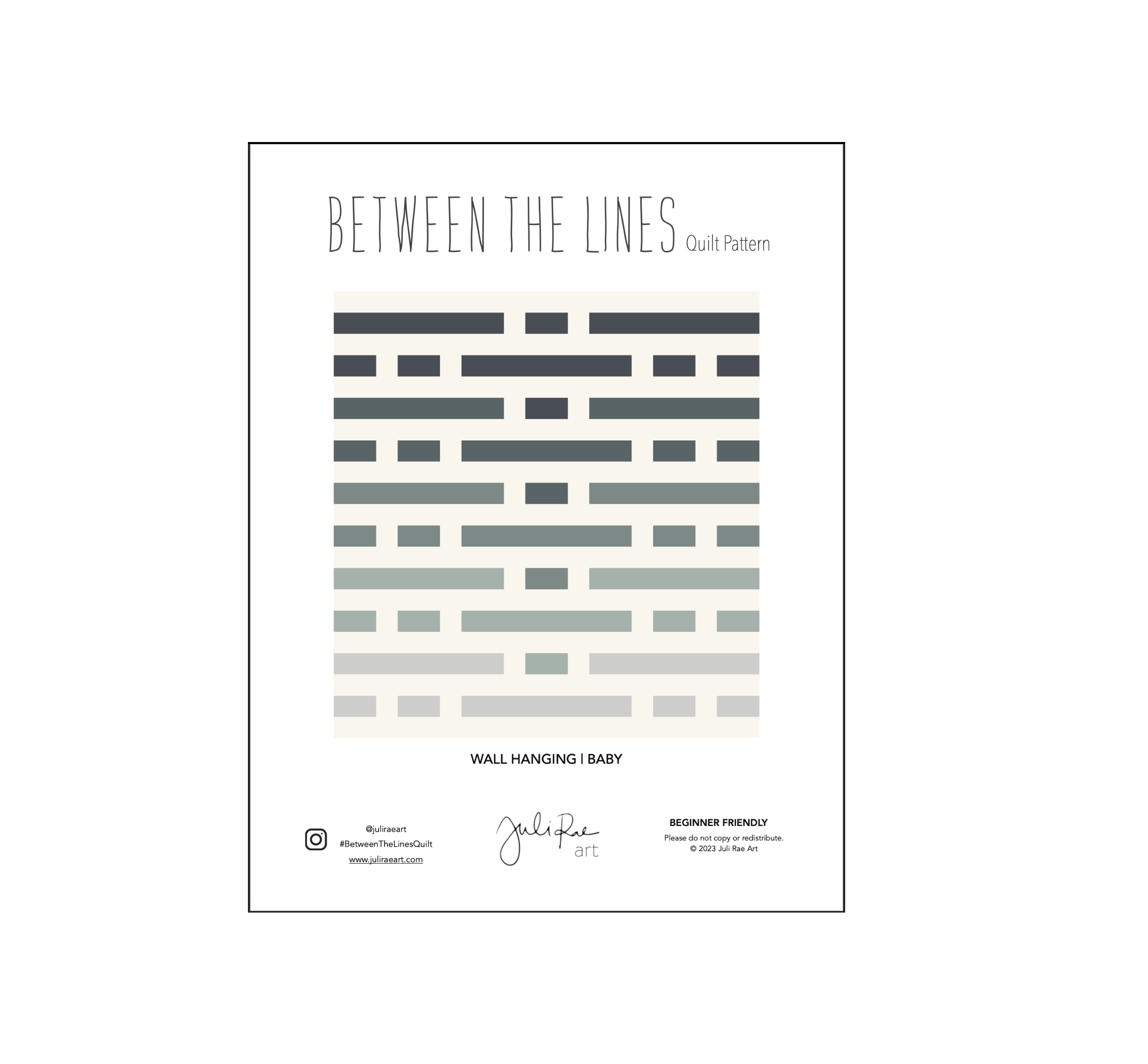Between the Lines Quilt Pattern