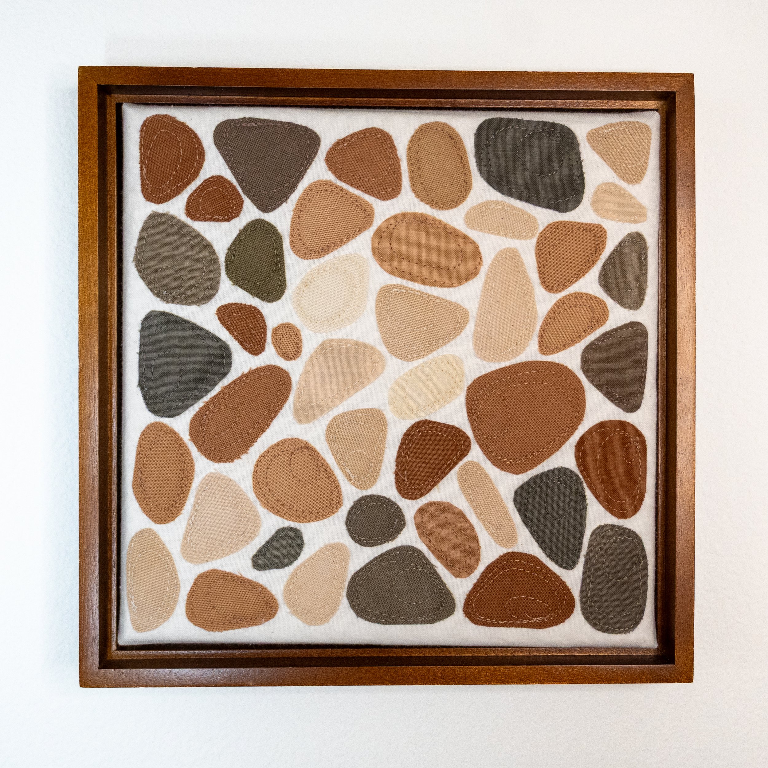 River Rocks 8" x 8" Wall Hanging 09