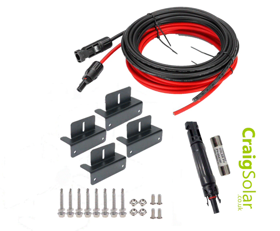 Cable/Bracket/Fuse Kit (BLACK)