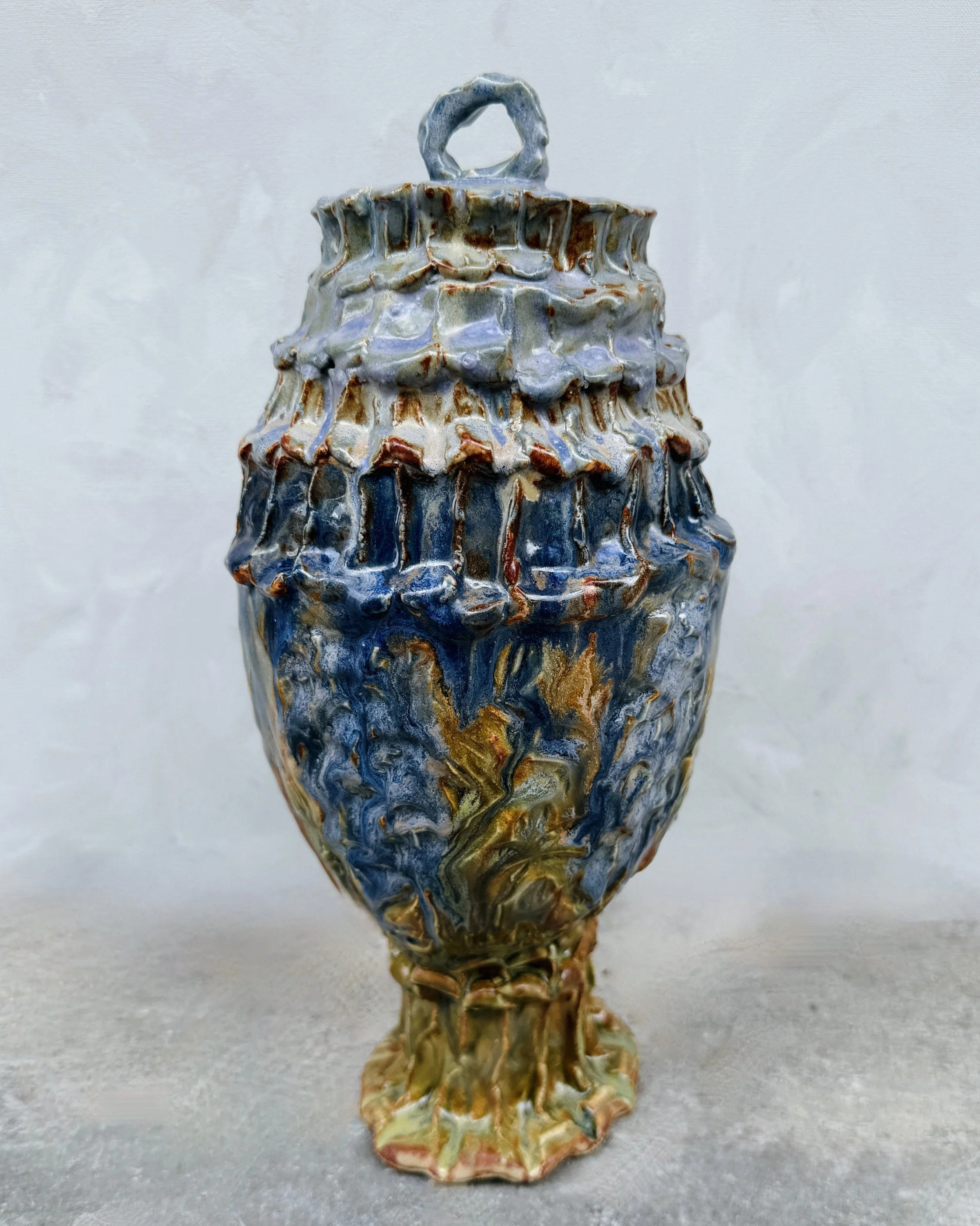 Bluebonnet Ginger Jar