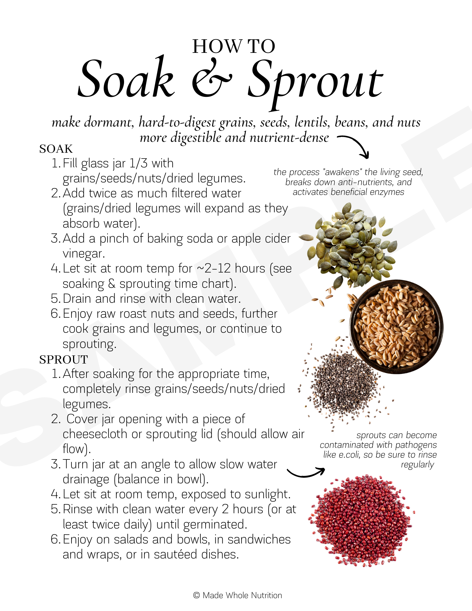 How to Soak & Sprout