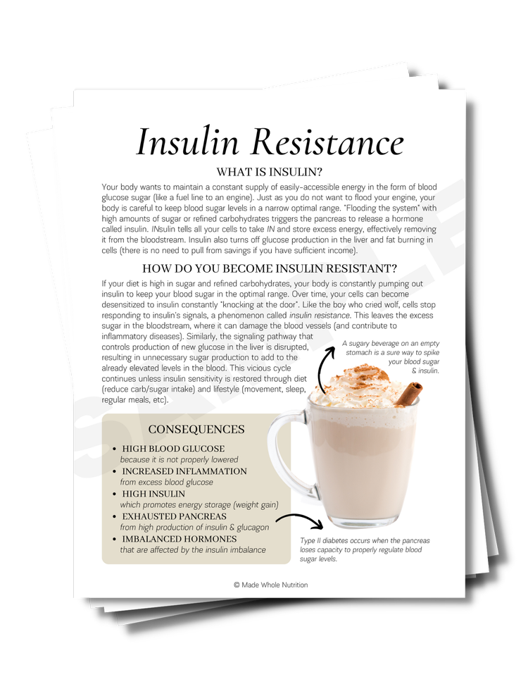 Names for Sugar Handout — Functional Health Research + Resources — Made ...