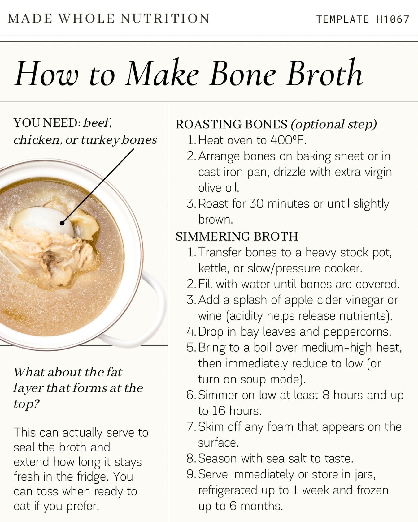 Have you made your own bone broth before? (ps: it&rsquo;s surprisingly simple)