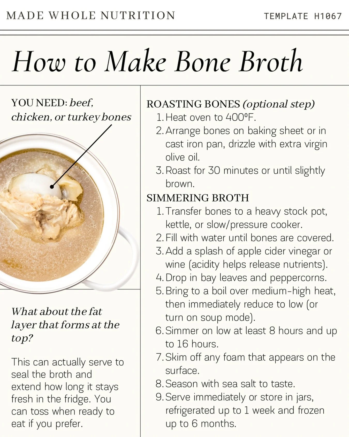 Have you made your own bone broth before? (ps: it&rsquo;s surprisingly simple)
