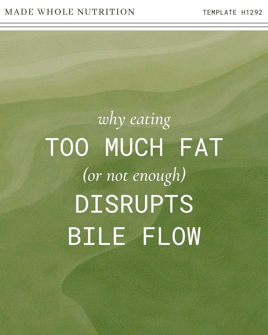 (and how to support healthy bile, even without a gallbladder)