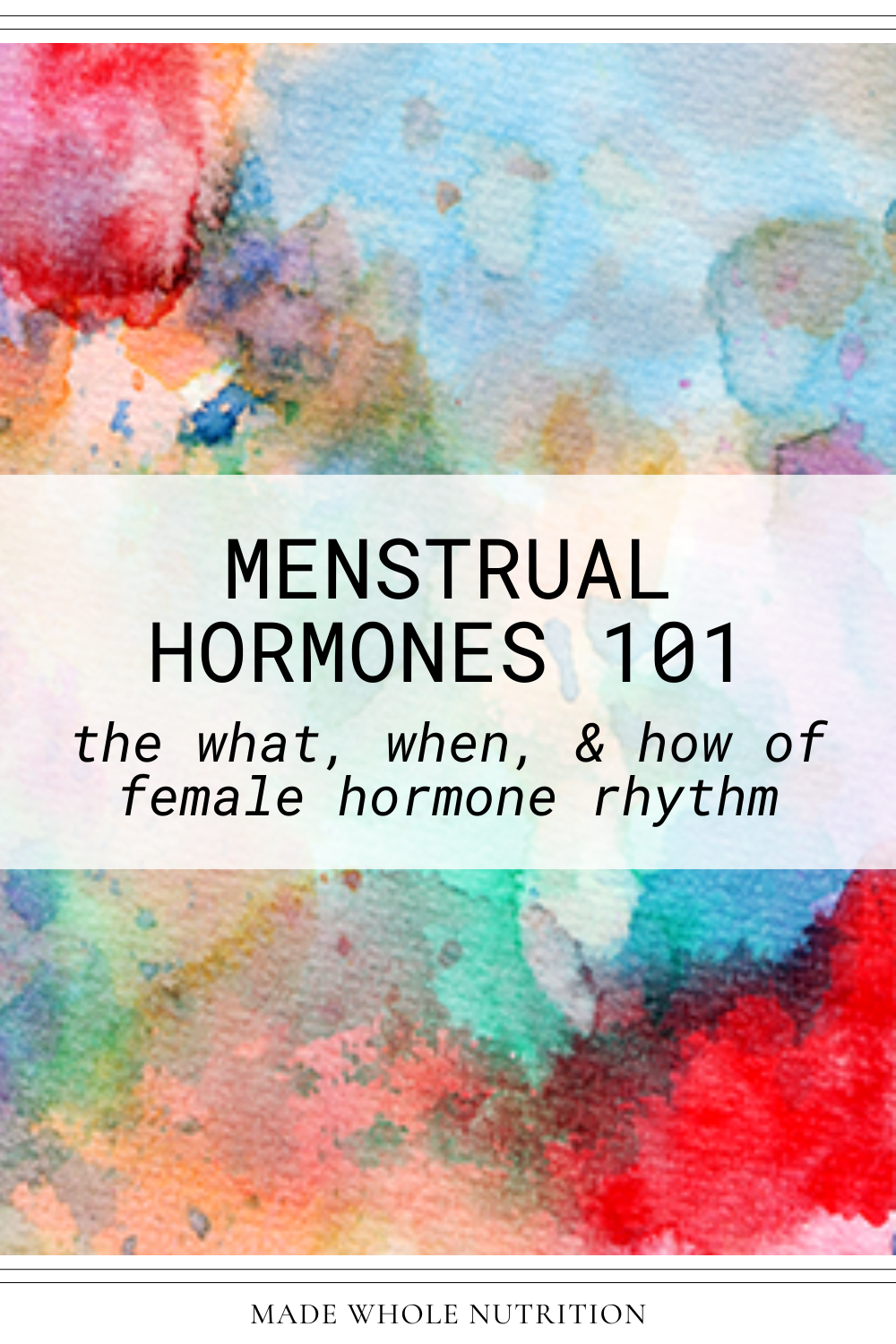 Fsh Key MENSTRUAL HORMONES 101: the what, when, & how of female hormone rhythm ...