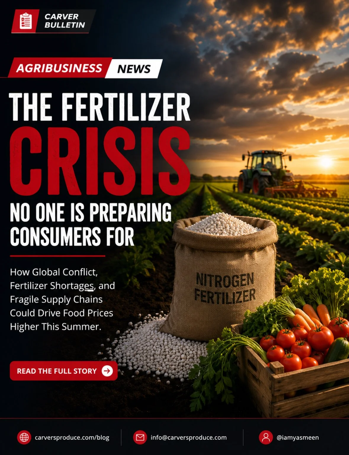The Fertilizer Crisis No One Is Preparing Consumers For