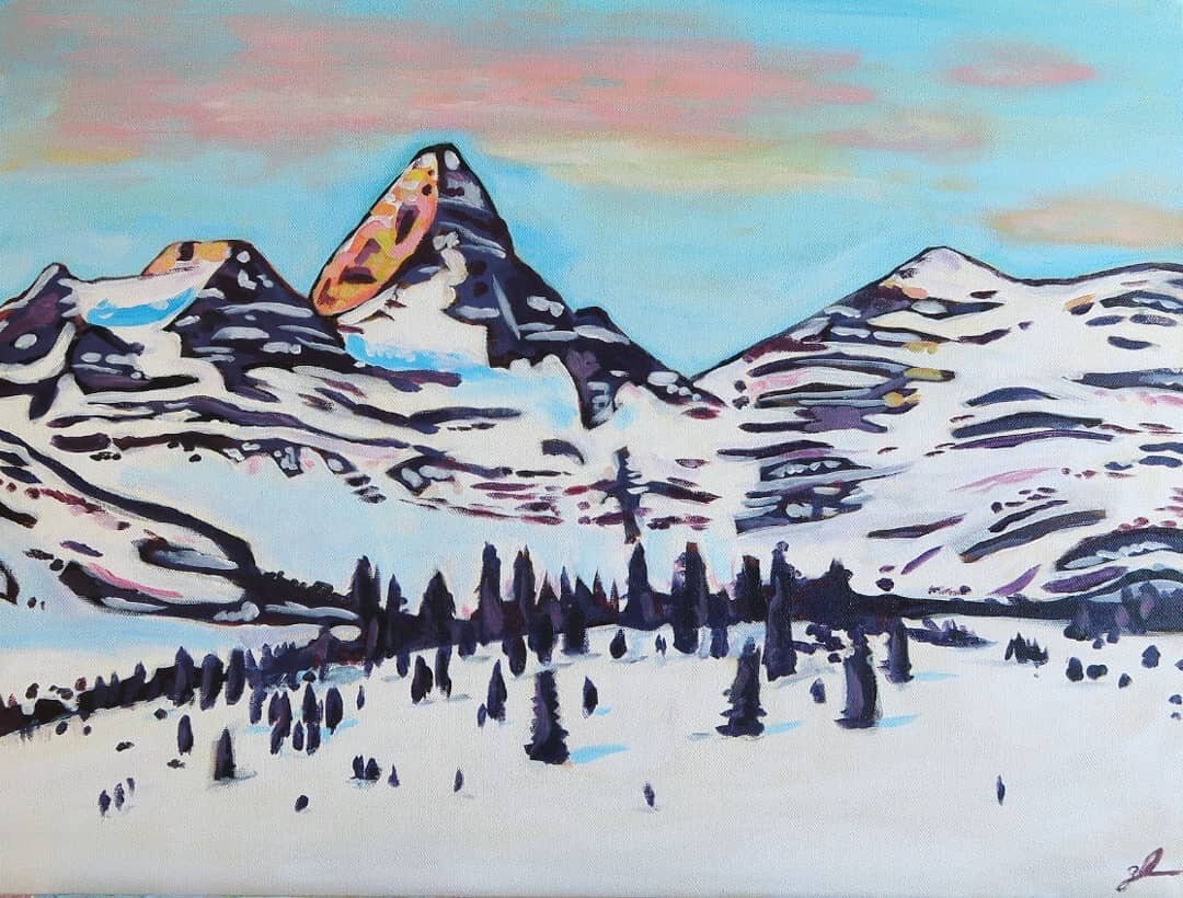 Assiniboine 2. Acrylic. 18 x 24.