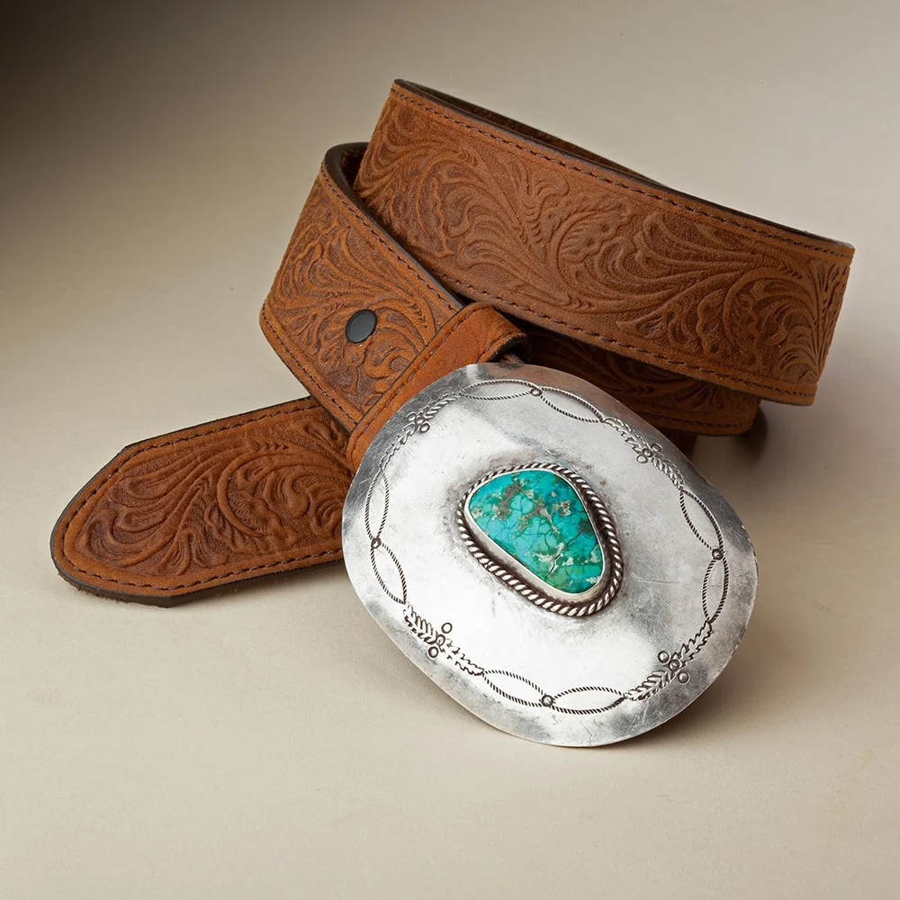 Navajo-Buckle-Belt-Native- 