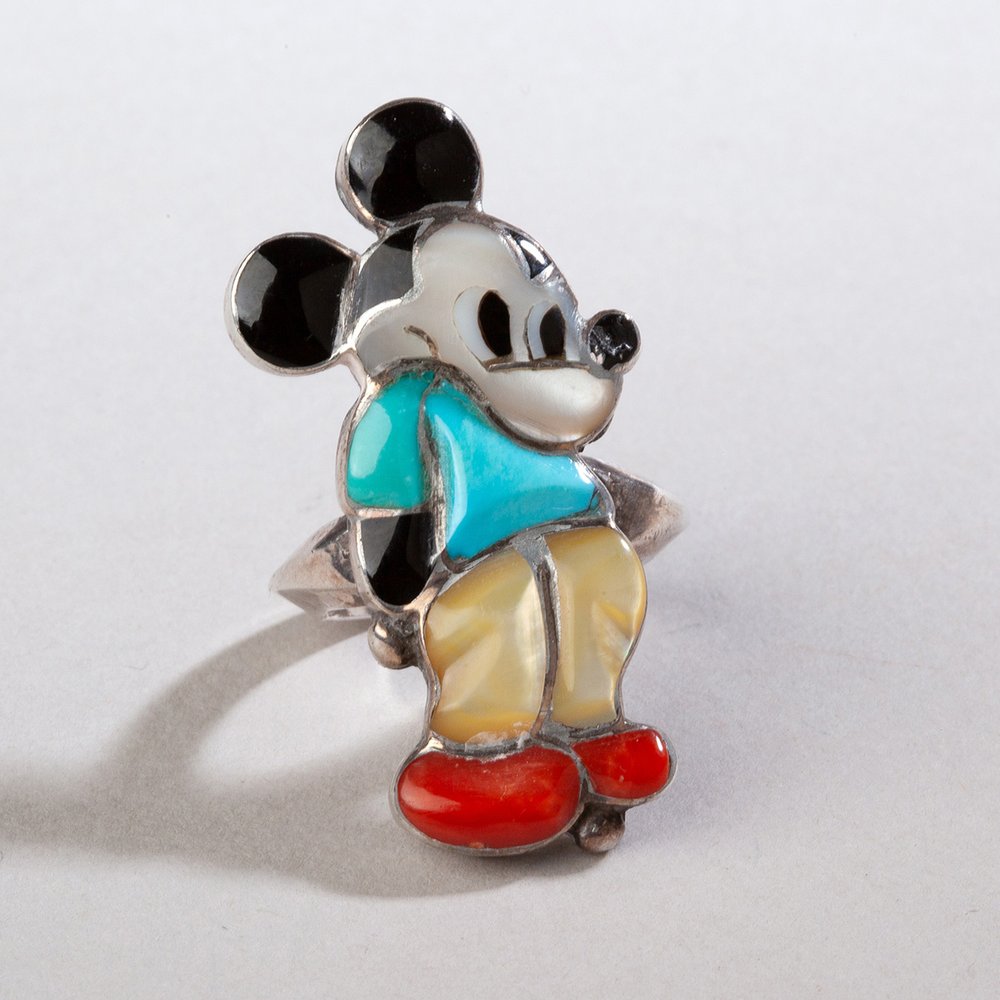 Mickey Mouse Ring Mickey Ring Cartoon Ring Mouse Signet 