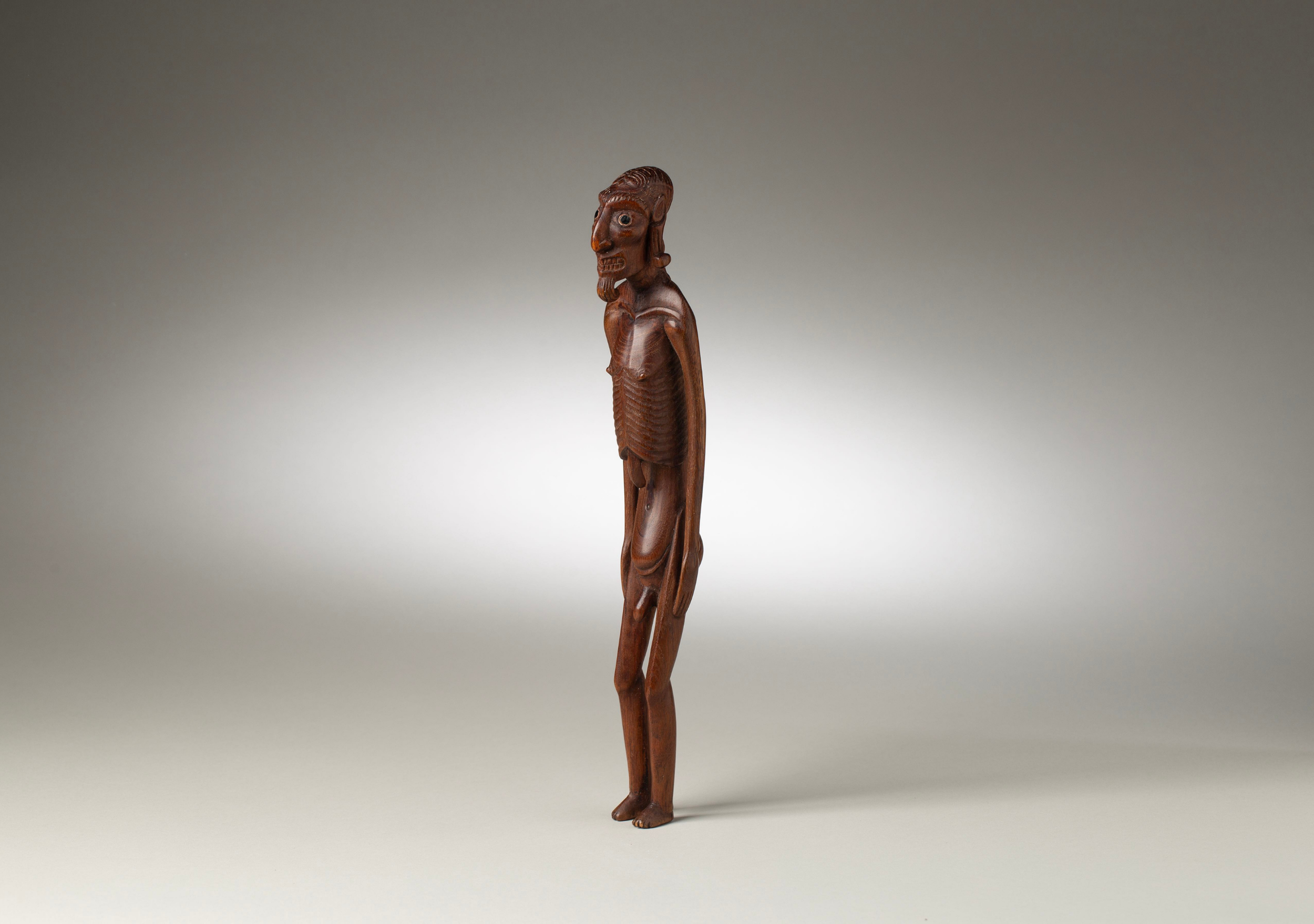 Rapa Nui Moai Kava Kava Hardwood Figure, Late 20th Century