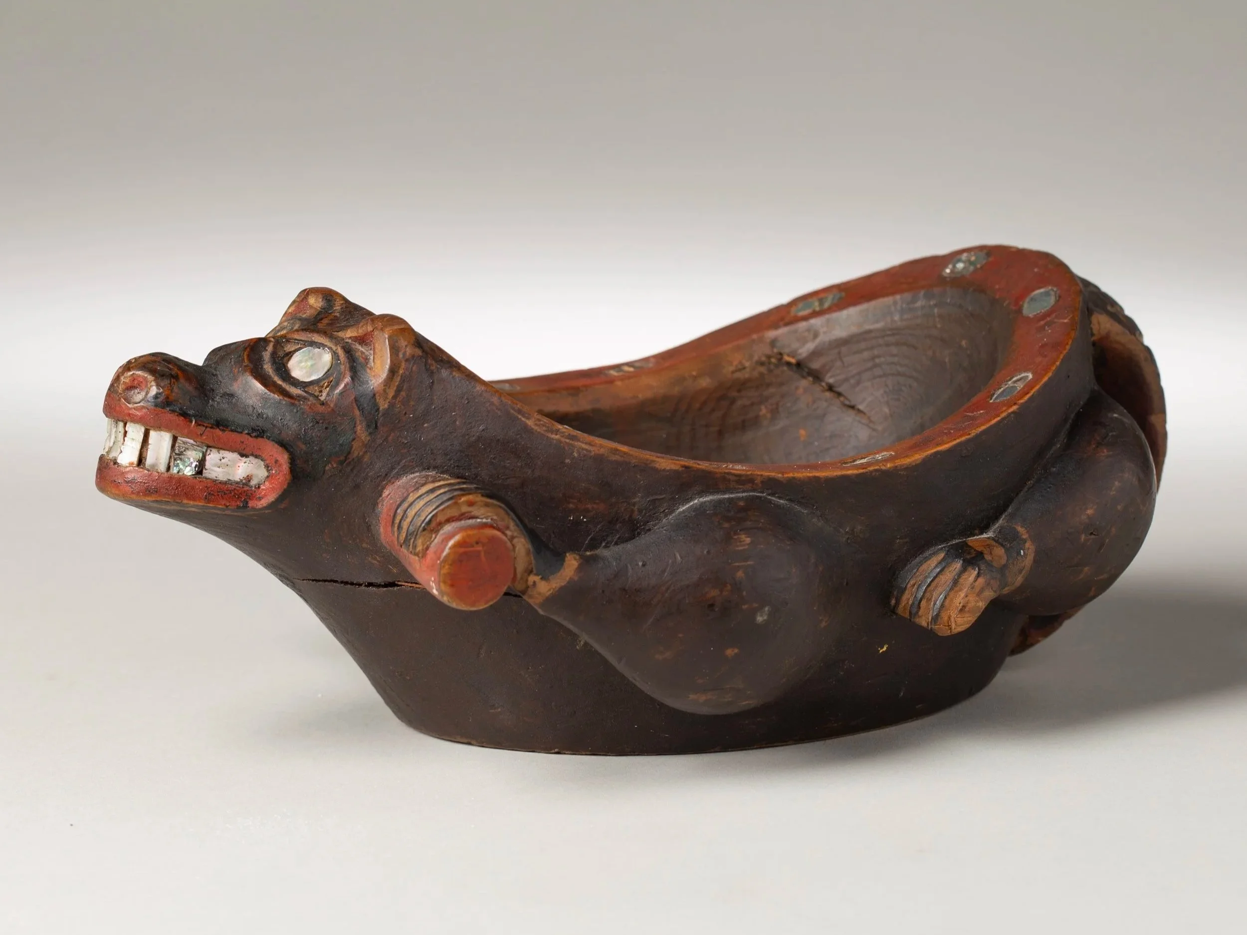 Fine Haida Beaver Grease Bowl