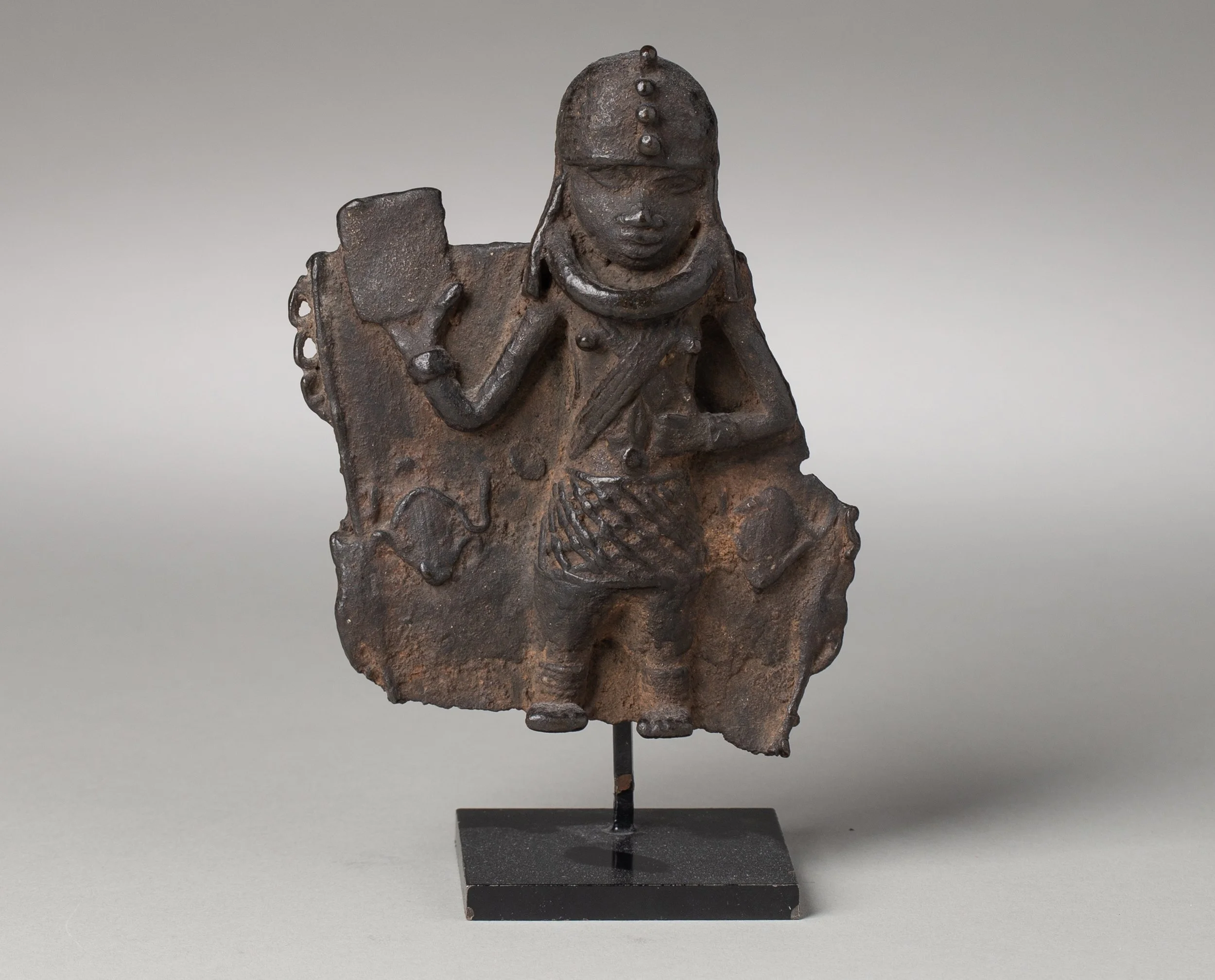 Benin&nbsp;Kingdom Belt Plaque with Figure