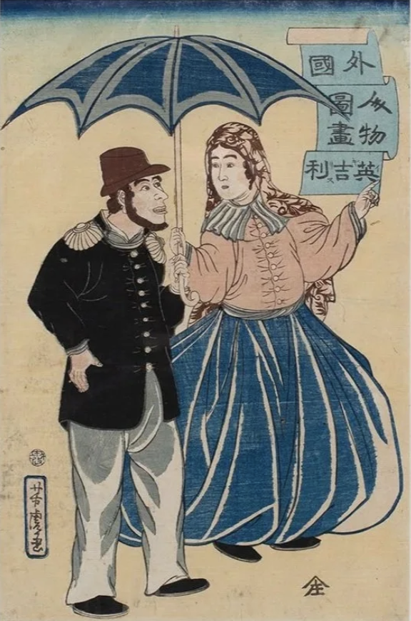 Utagawa Yoshitora Print "England"