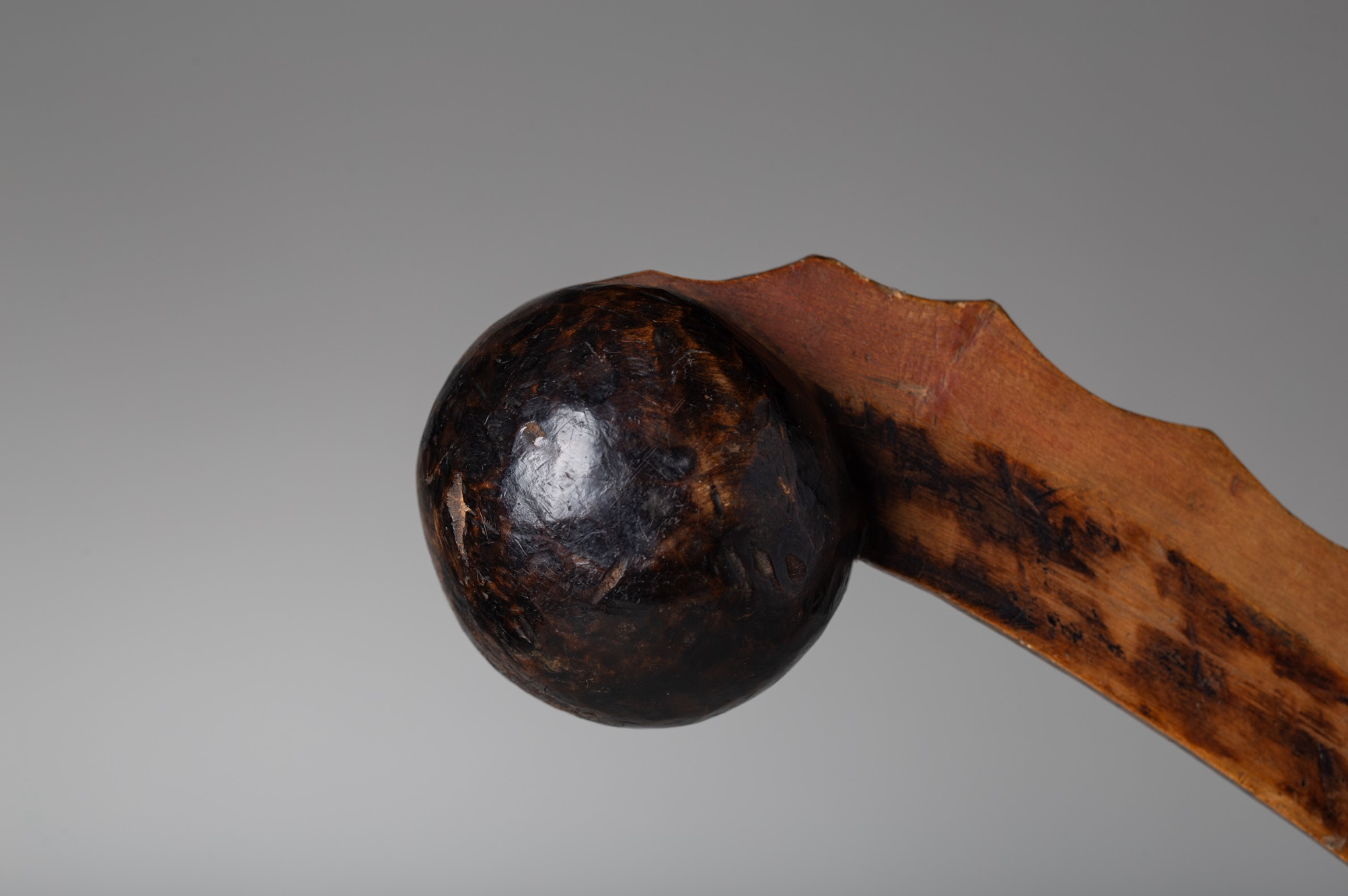Chippewa Ojibwa Scalloped Handle Club