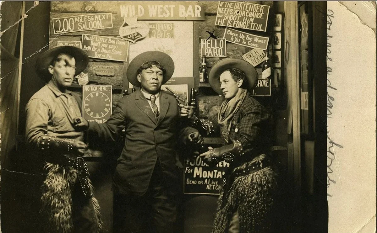 2086-Wild-West-Bar-Real-Photo-Postcard-Western-Cowboy-Art-Blackburn-1.jpg