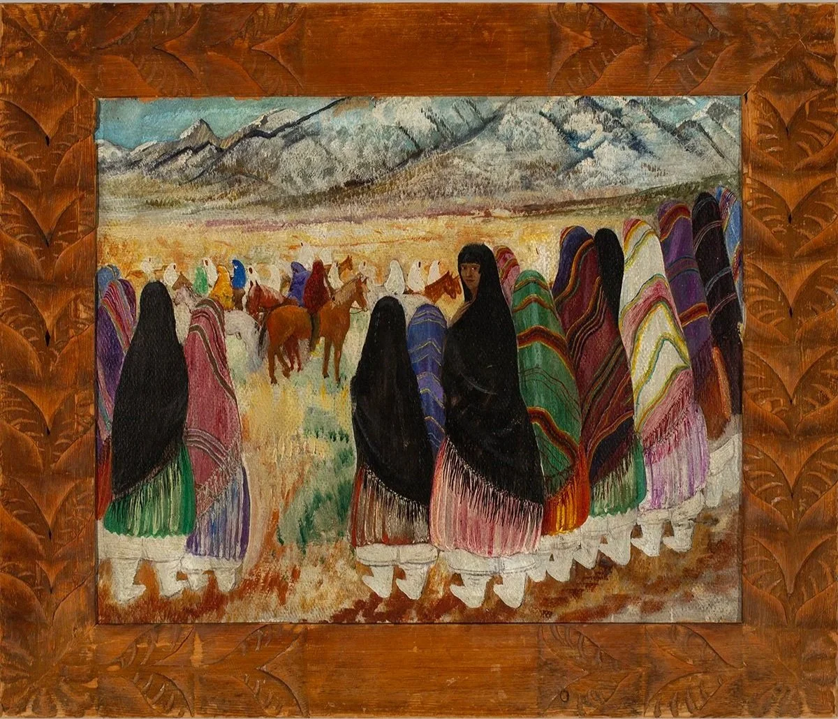 1342-Dorothy+Eugenie-Brett-Indian-Women-Watching-Horse-Race-Paitnings-Art-Blackburn-1.jpg