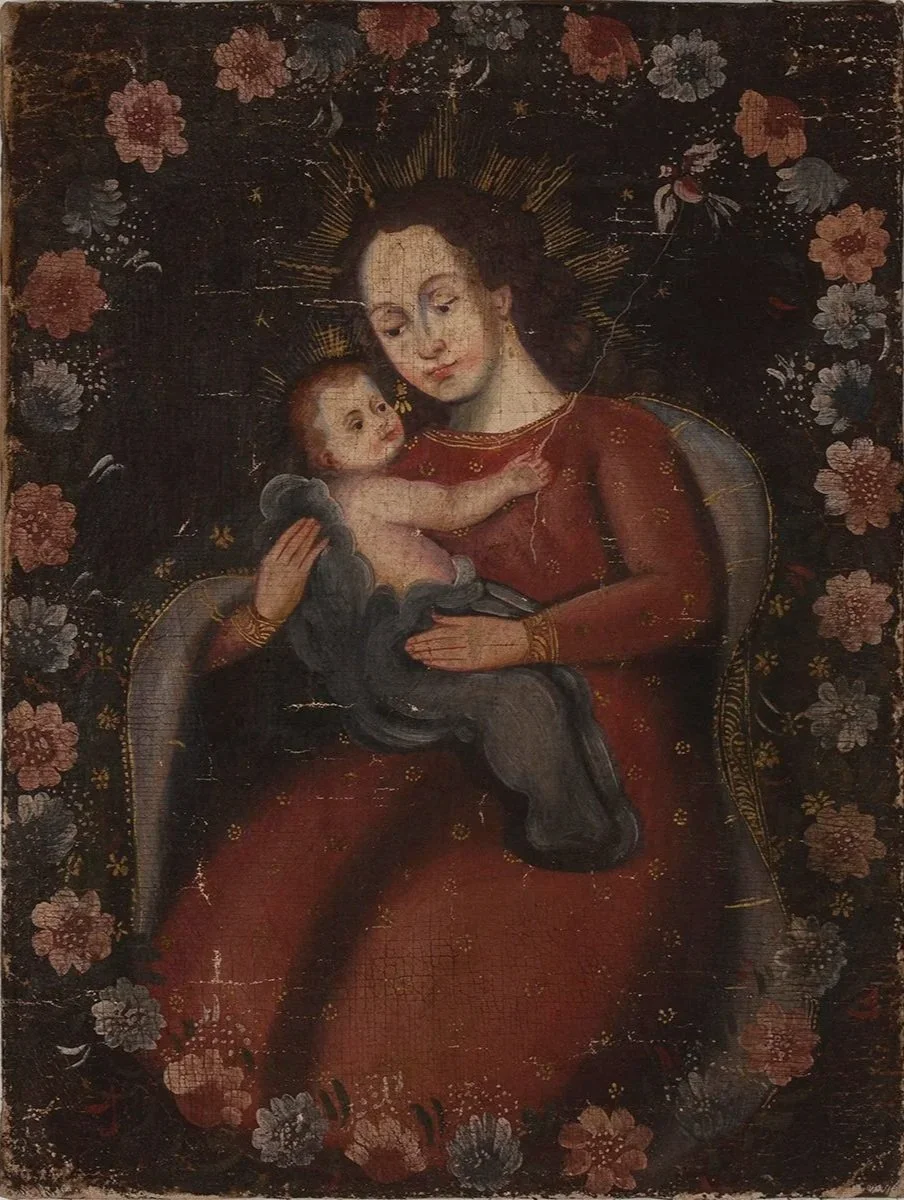 Cuzco Painting of Madonna & Child