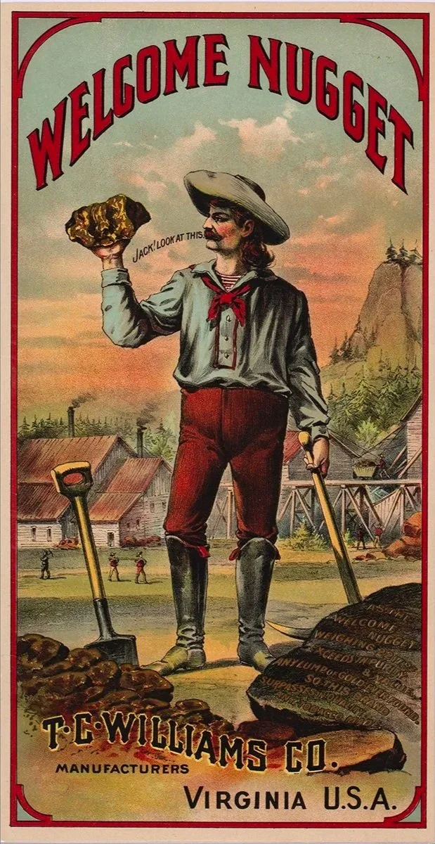 Welcome Nugget Tobbaco Label