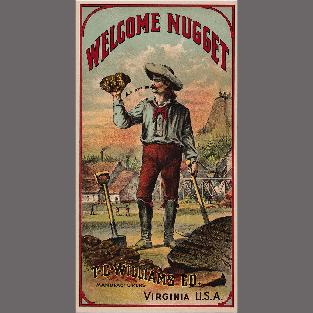 1569-Welcome-Nugget-Tobbaco-Label-Western-Cowboy-Art-Blackburn-1.jpg