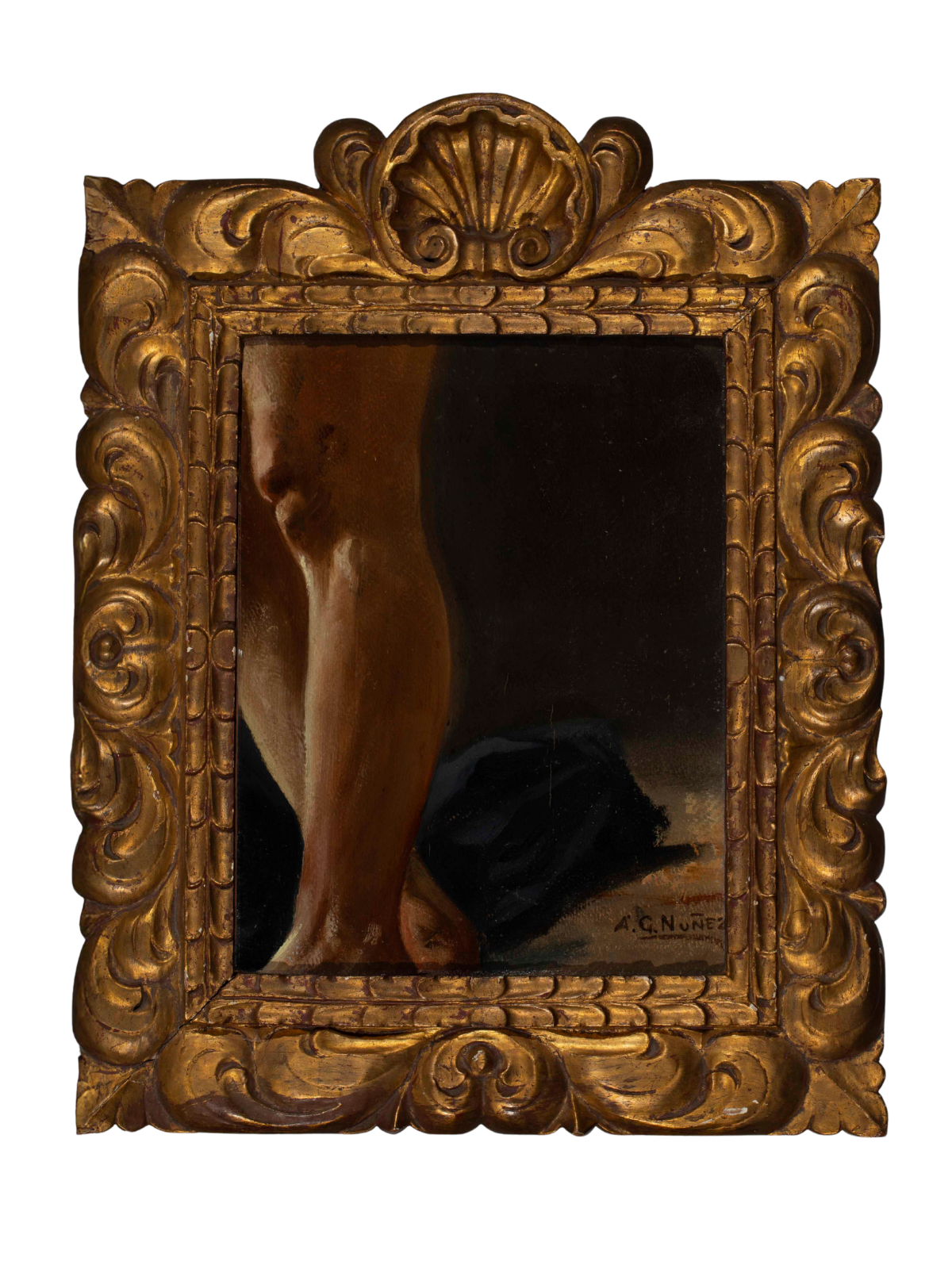 Armando García Núñez Mexican Figure Study, Oil on Board