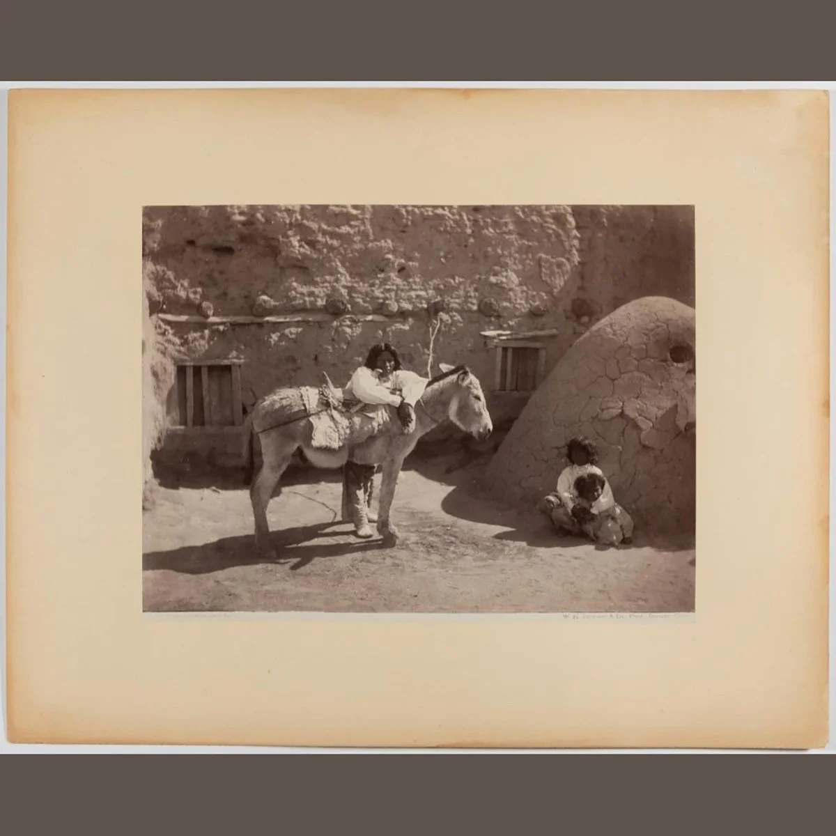 William-Henry-Jackson-Pueblo-Indian-Burro-Native-American-Photography-New-Mexico-Art-Blackburn-1.jpg