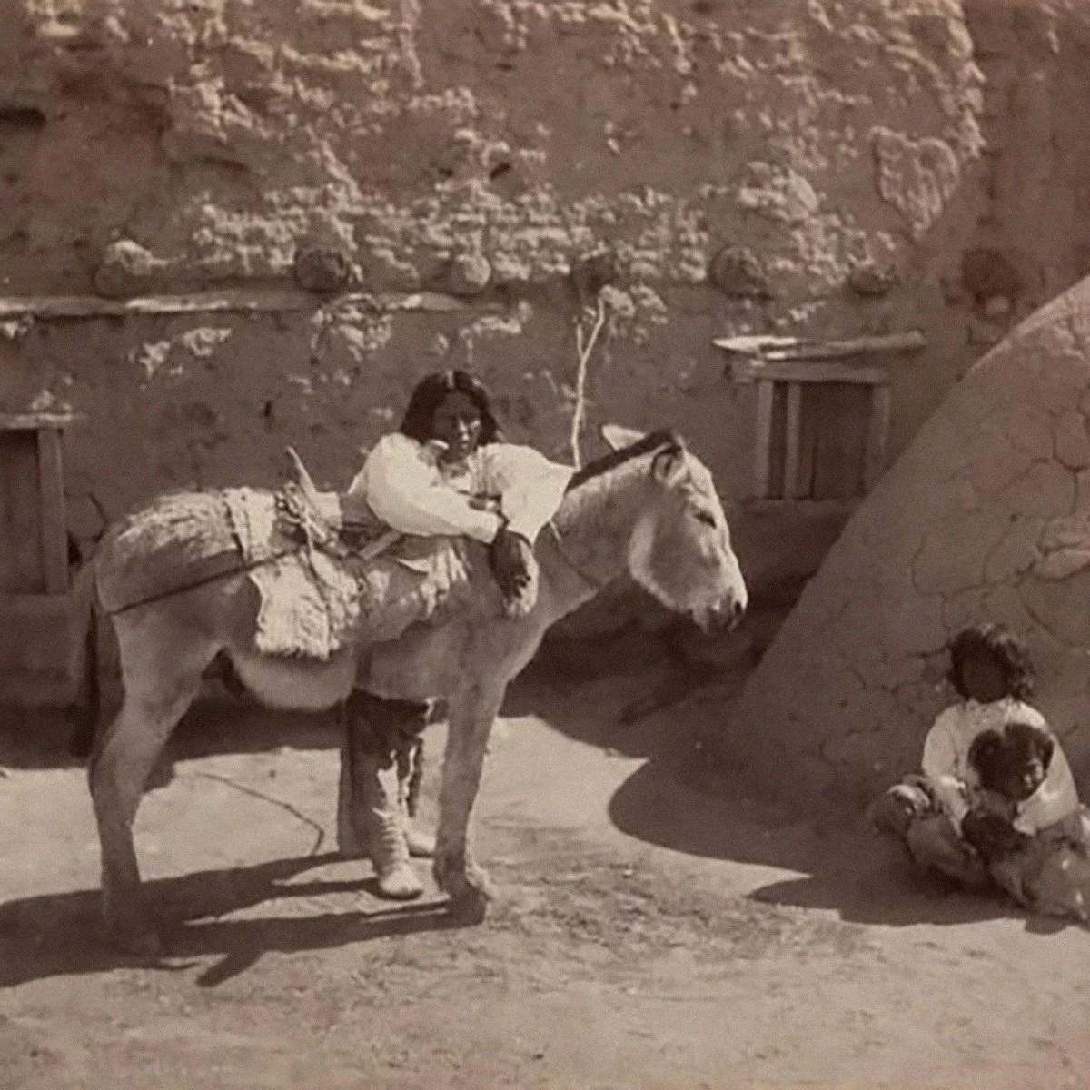 William-Henry-Jackson-Pueblo-Indian-Burro-Native-American-Photography-New-Mexico-Art-Blackburn-2.jpg
