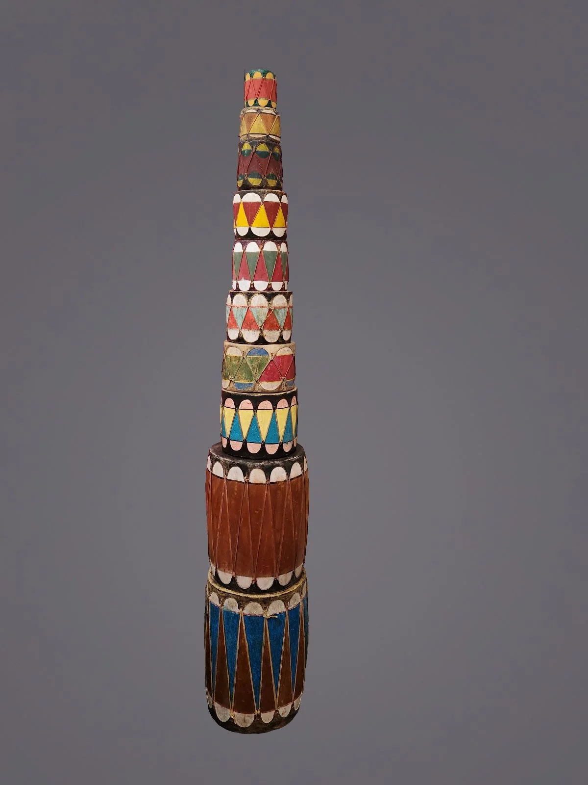 Fine Collection of Ten Pueblo Drums
