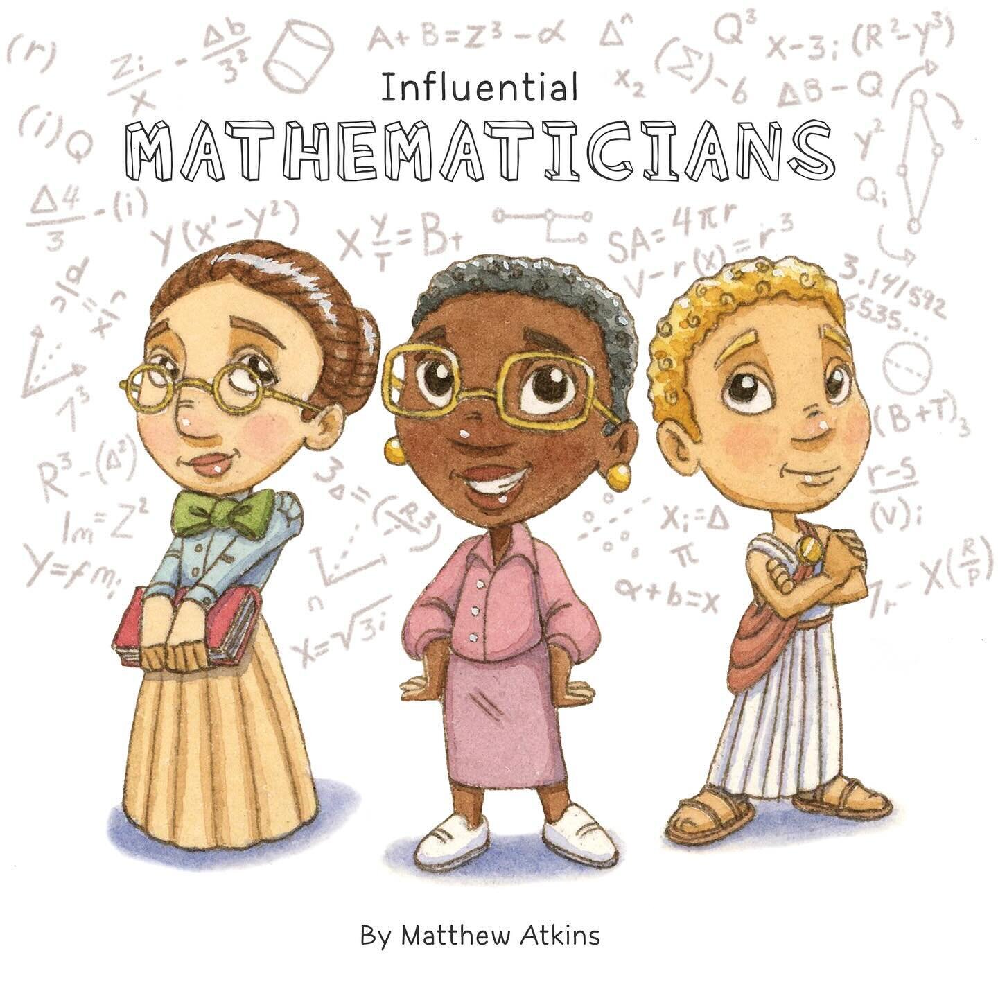 Inspired by the SCBWI monthly illustration challenge in celebration of Pi day I created a book concept for influential mathematicians. And since it&rsquo;s also women&rsquo;s history month I wanted to celebrate a couple of other notable mathematician