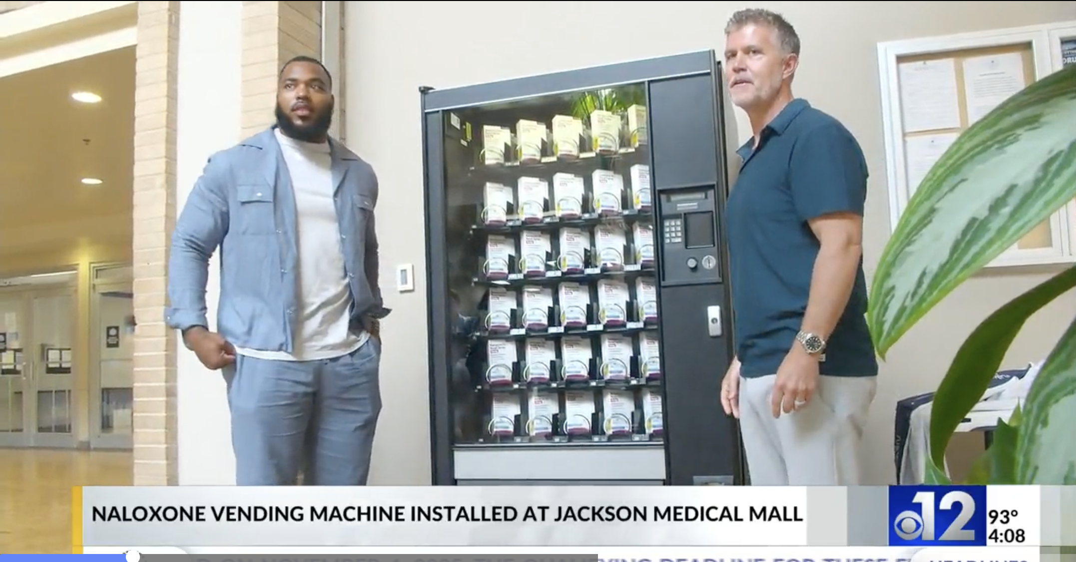Naloxone vending machine installed at Jackson Medical Mall