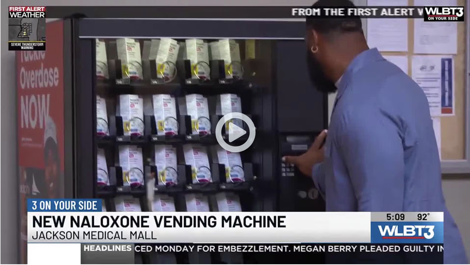 NFL player works with campaign to bring opioid overdose medication to Jackson Medical Mall