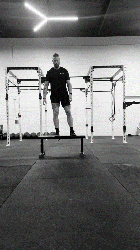 Off Box Dragon Squat