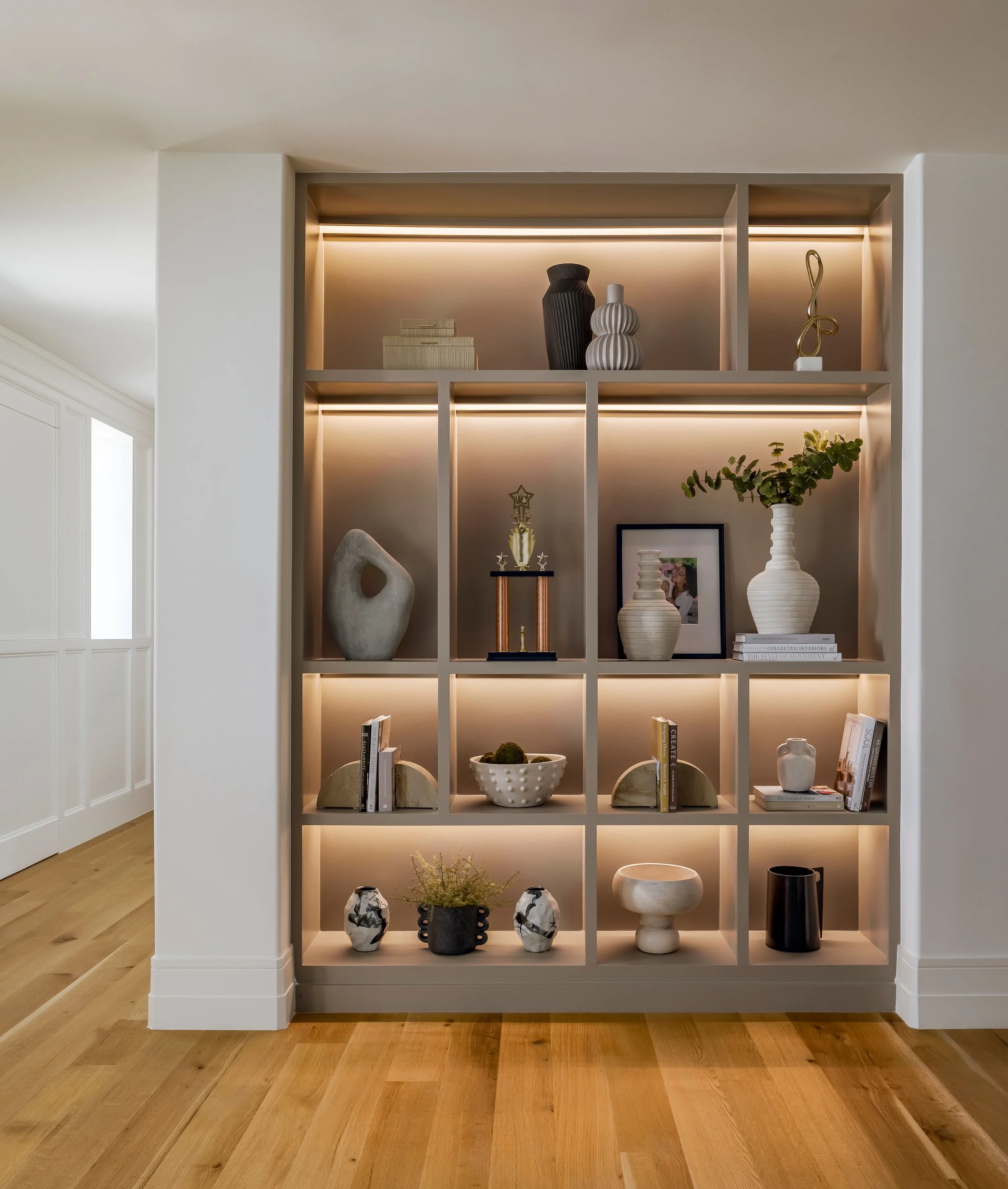 Styled bookshelf 
