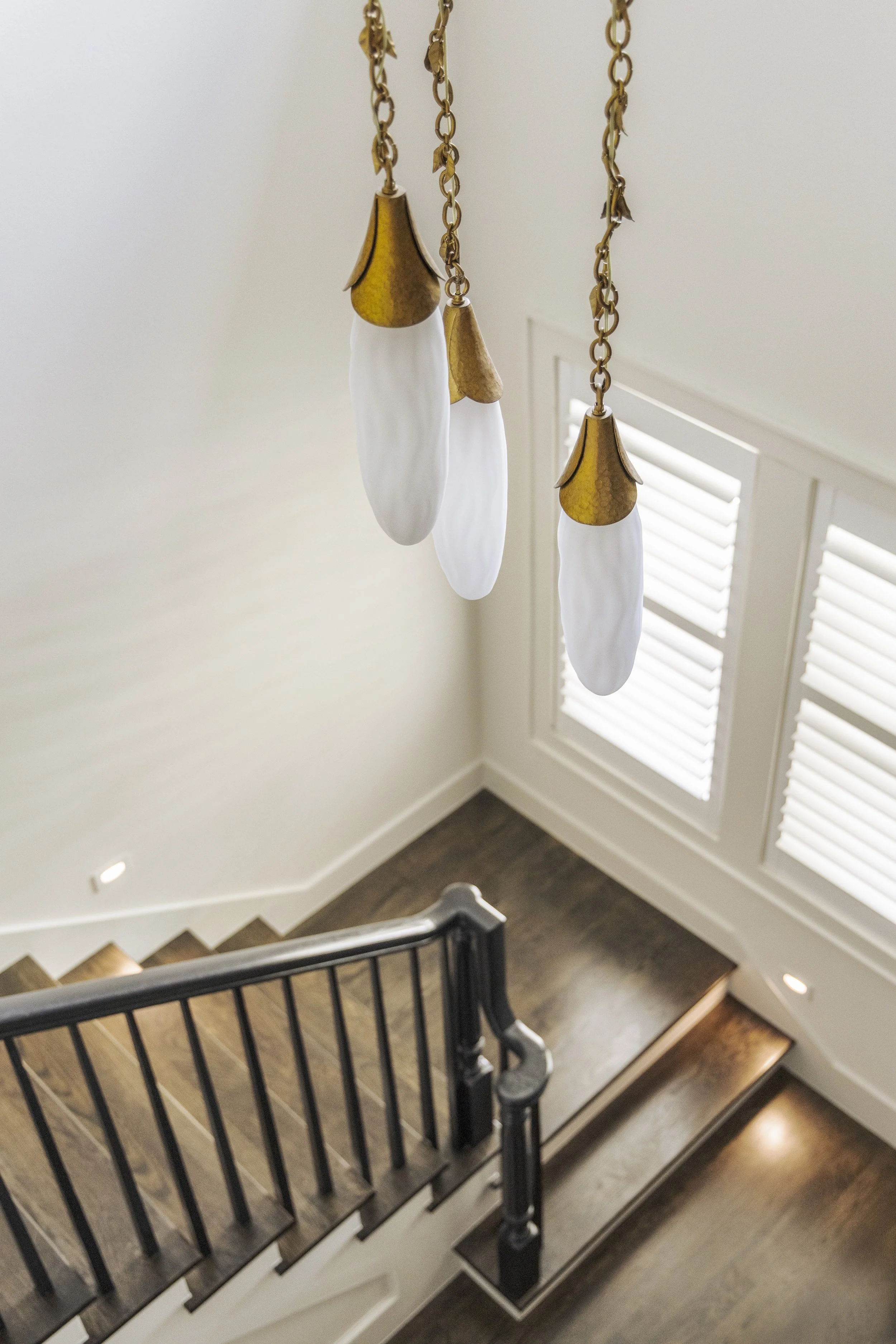 Stair railing & Pendant Light in entry.jpg