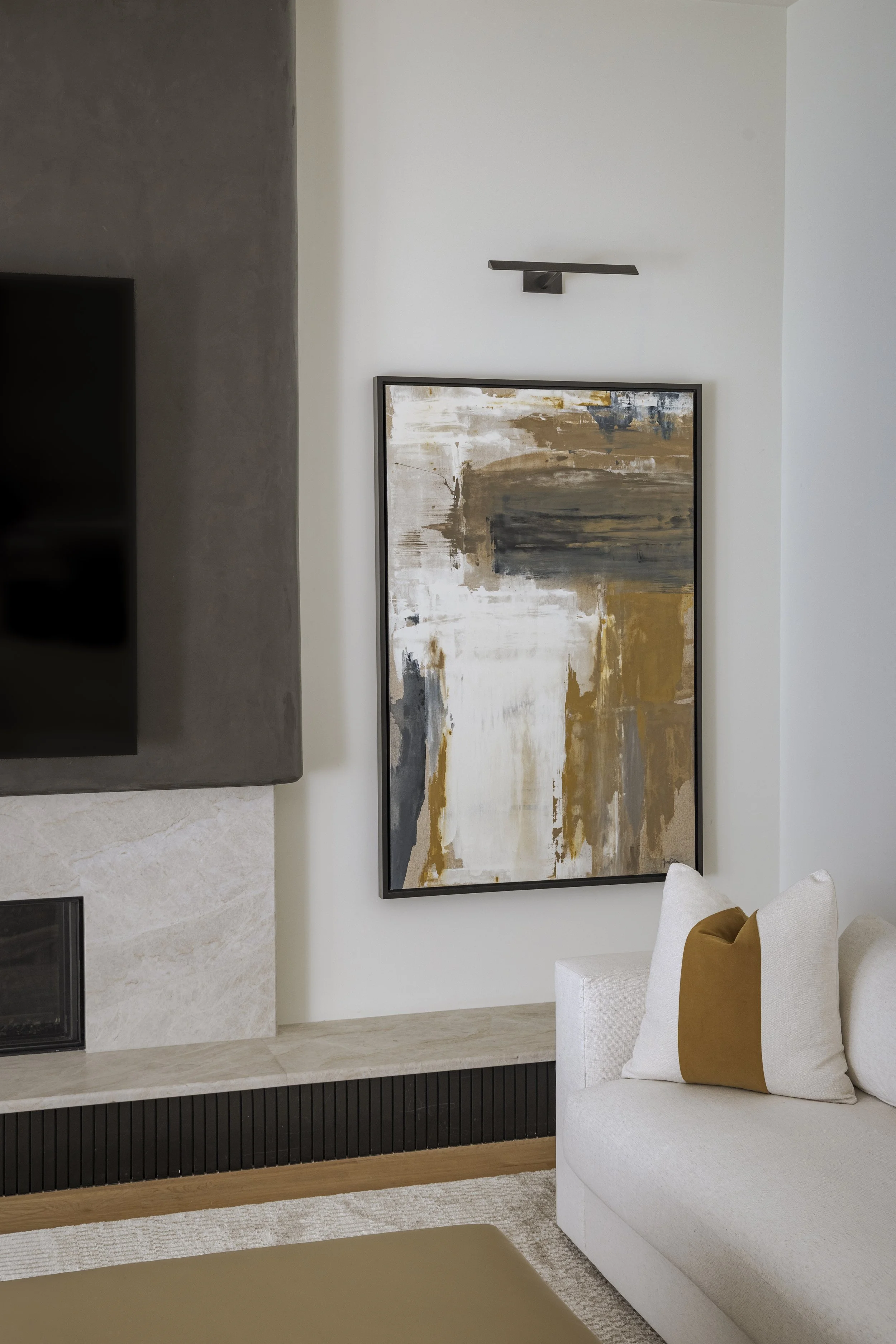 Custom wall art with hidden storage